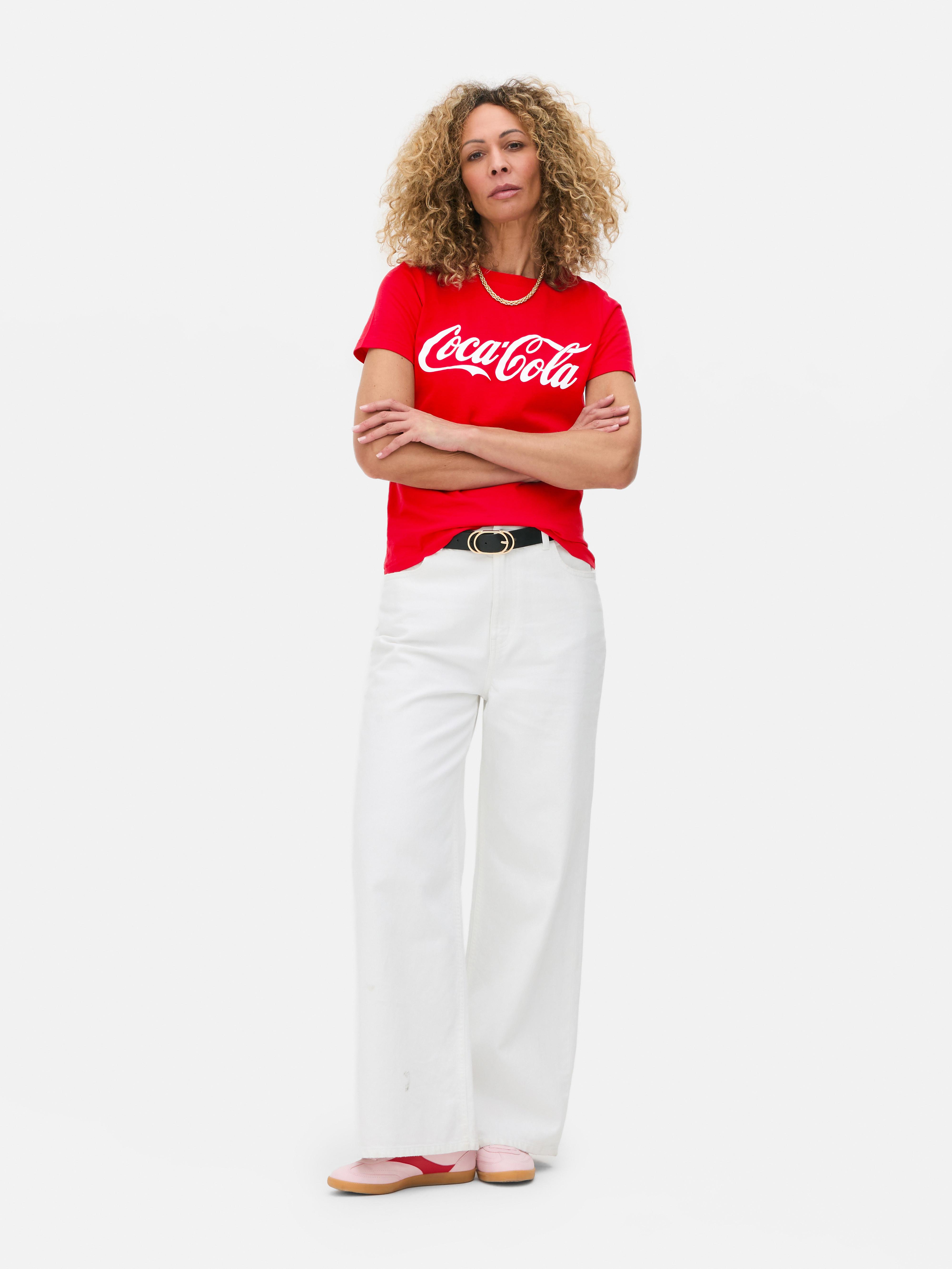 T-shirt met ronde hals Coca Cola