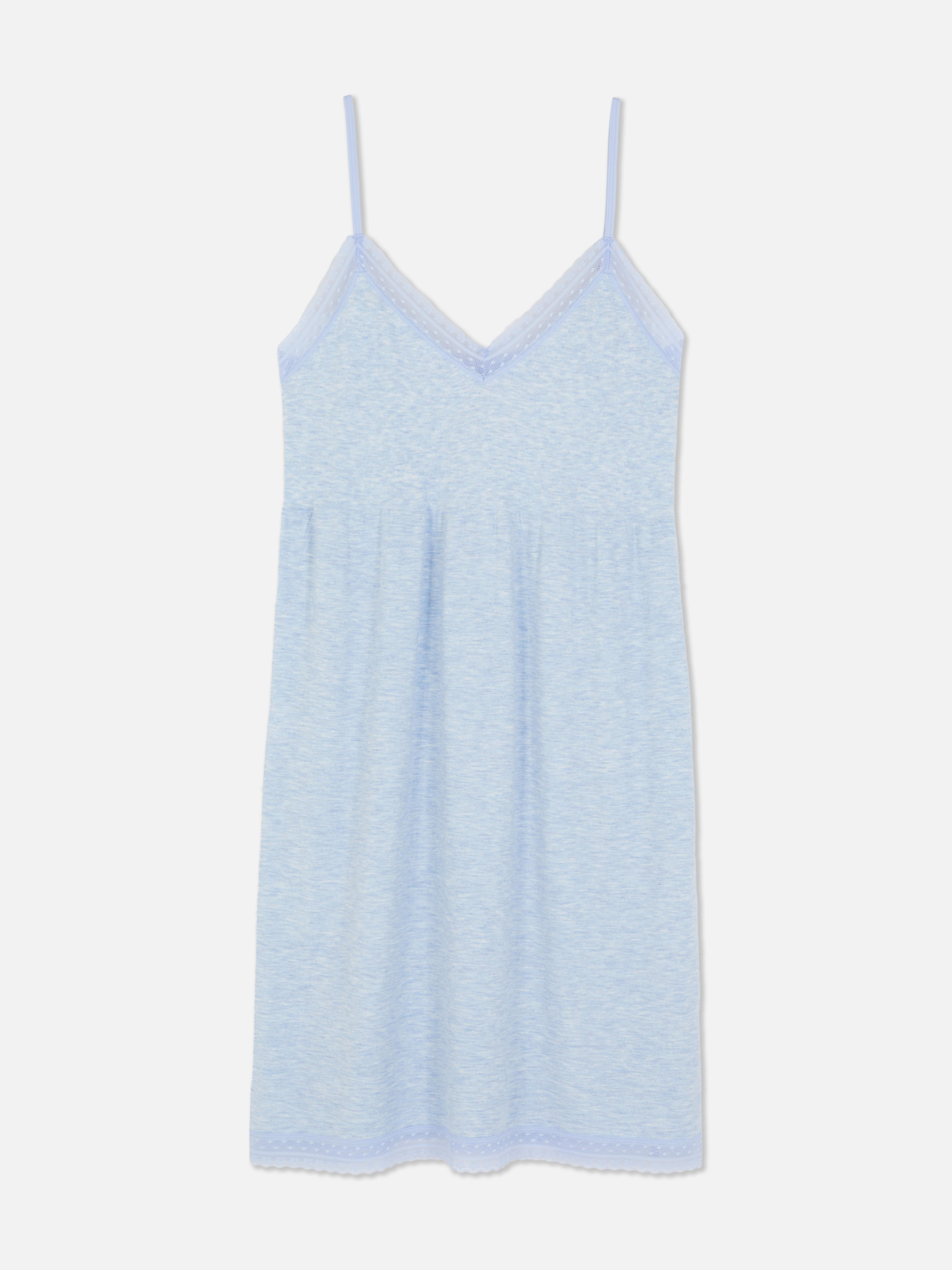 Lace Trim V-Neck Chemise