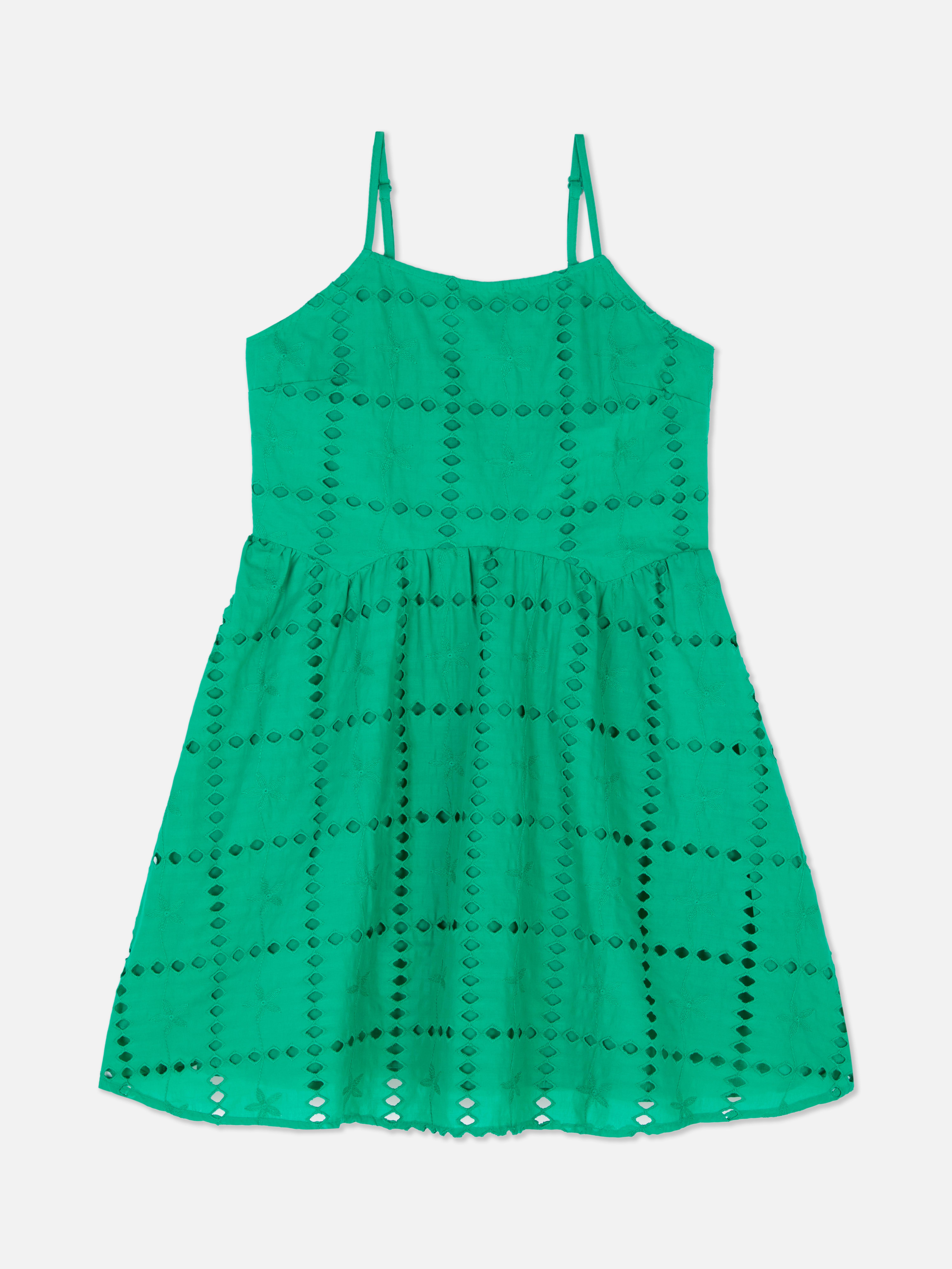 Kleid mit Lochstickerei