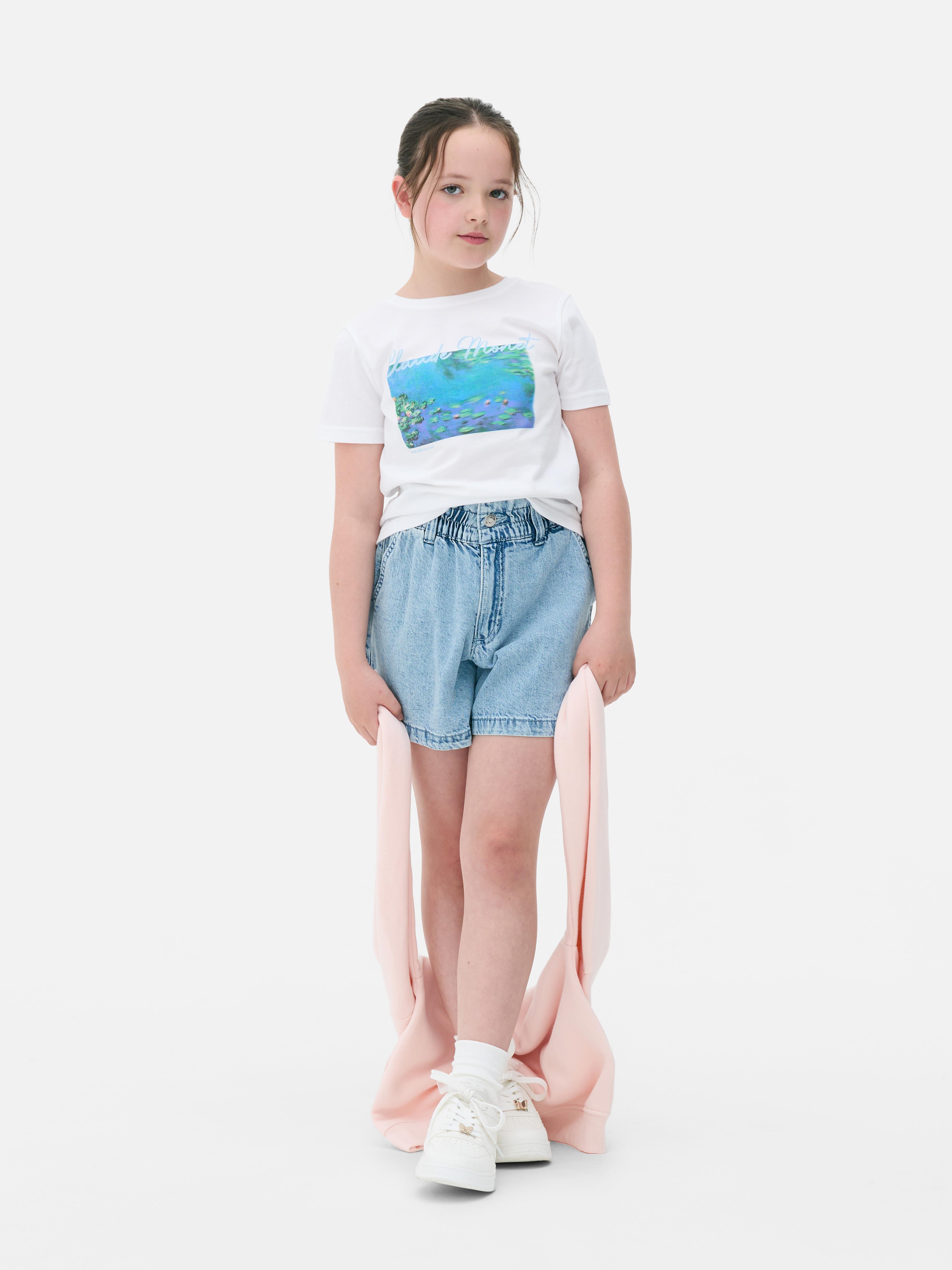 T-shirt met print Claude Monet