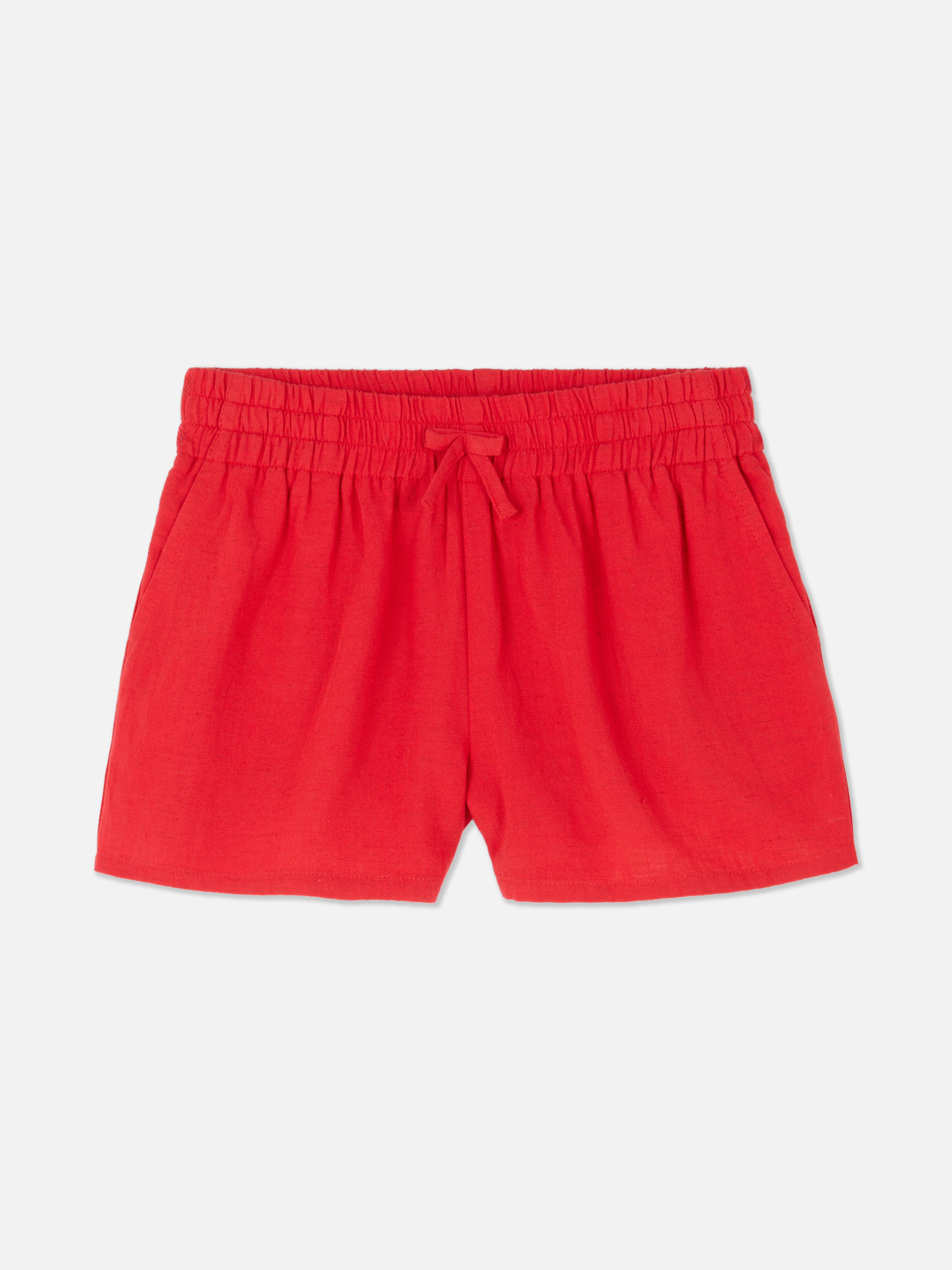 Elasticated Shorts With Apllique Bow