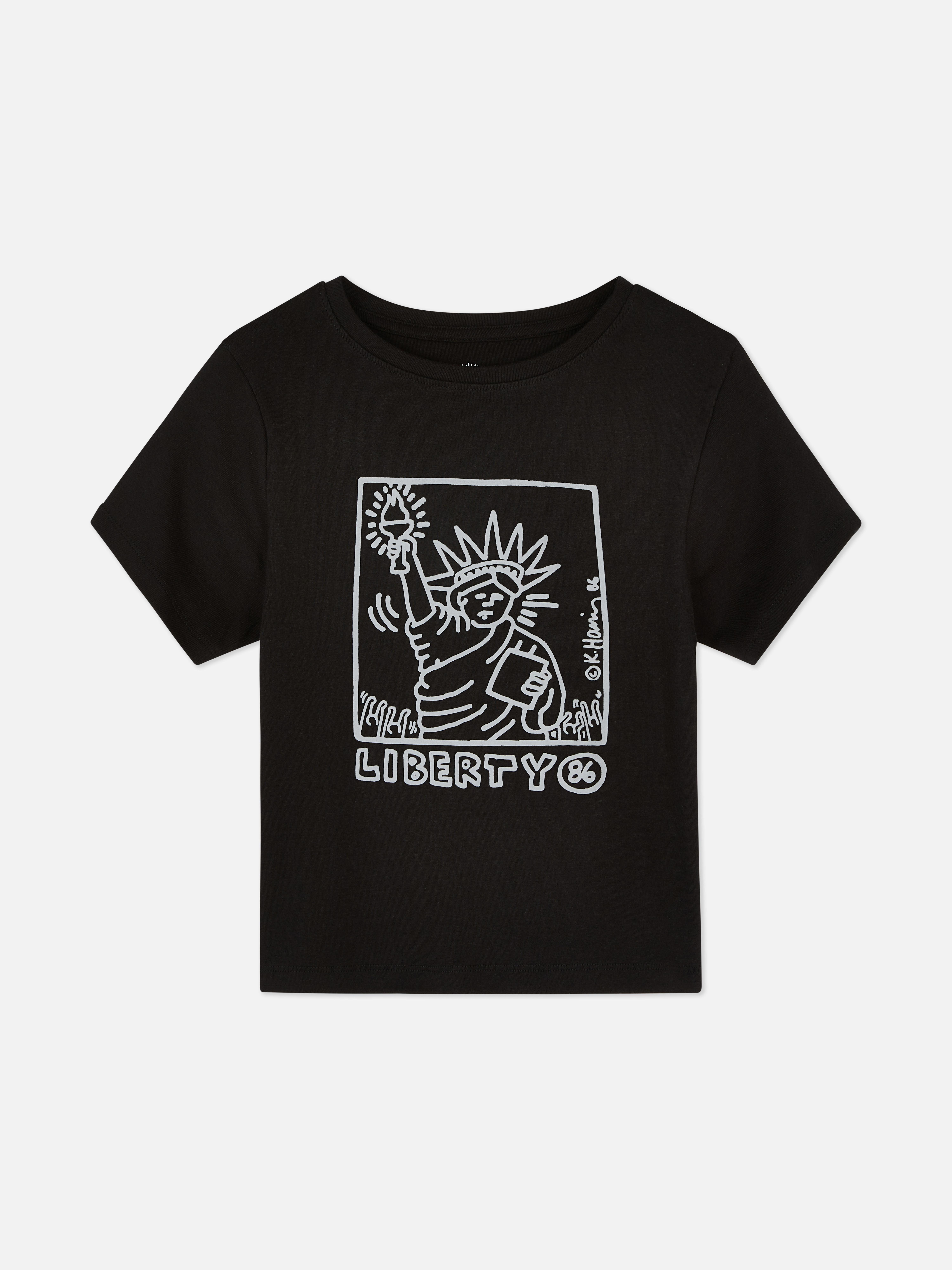 Maglietta mini Statua della Libertà Keith Haring