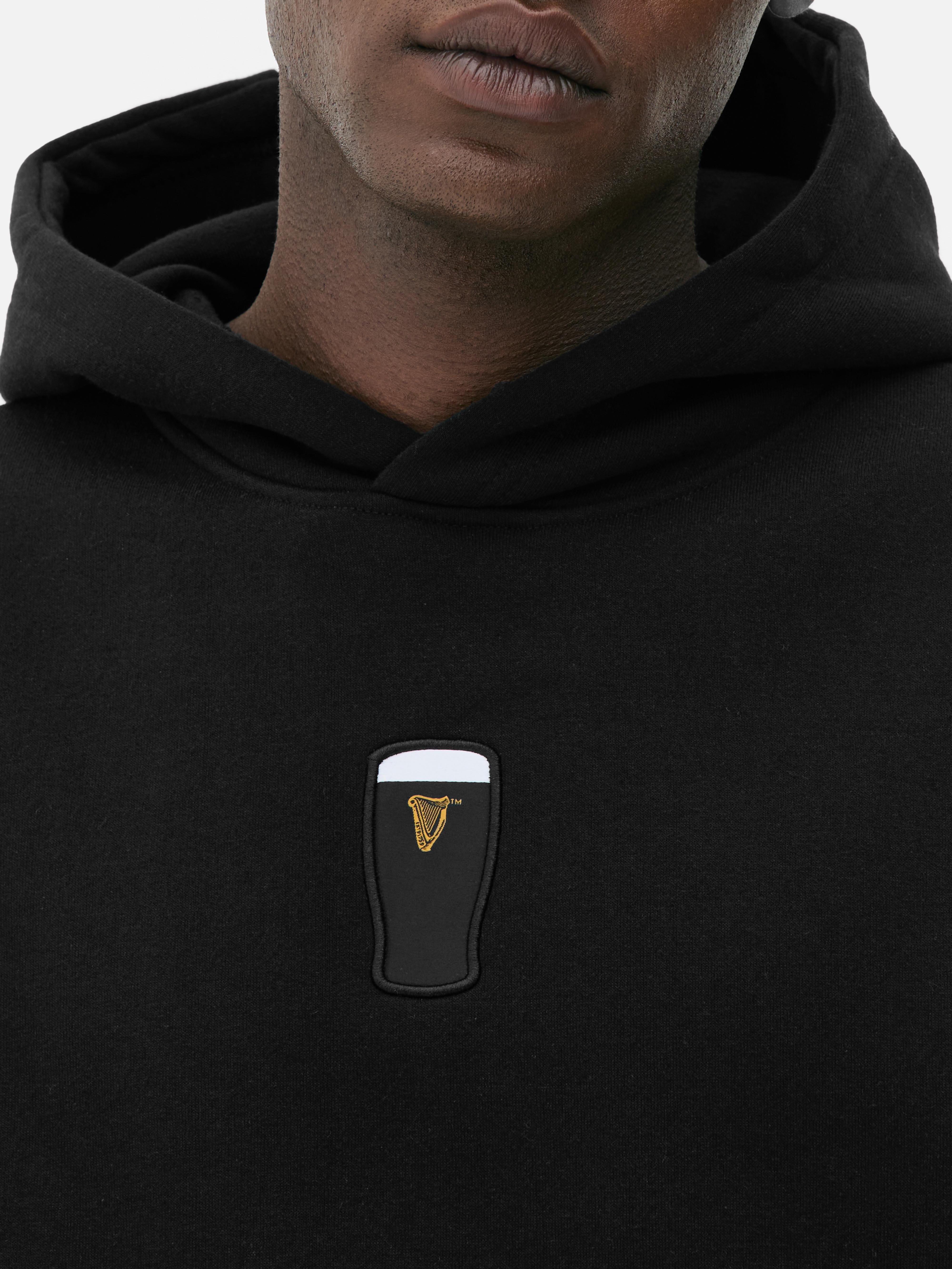 Camisola capuz gráfico Guinness