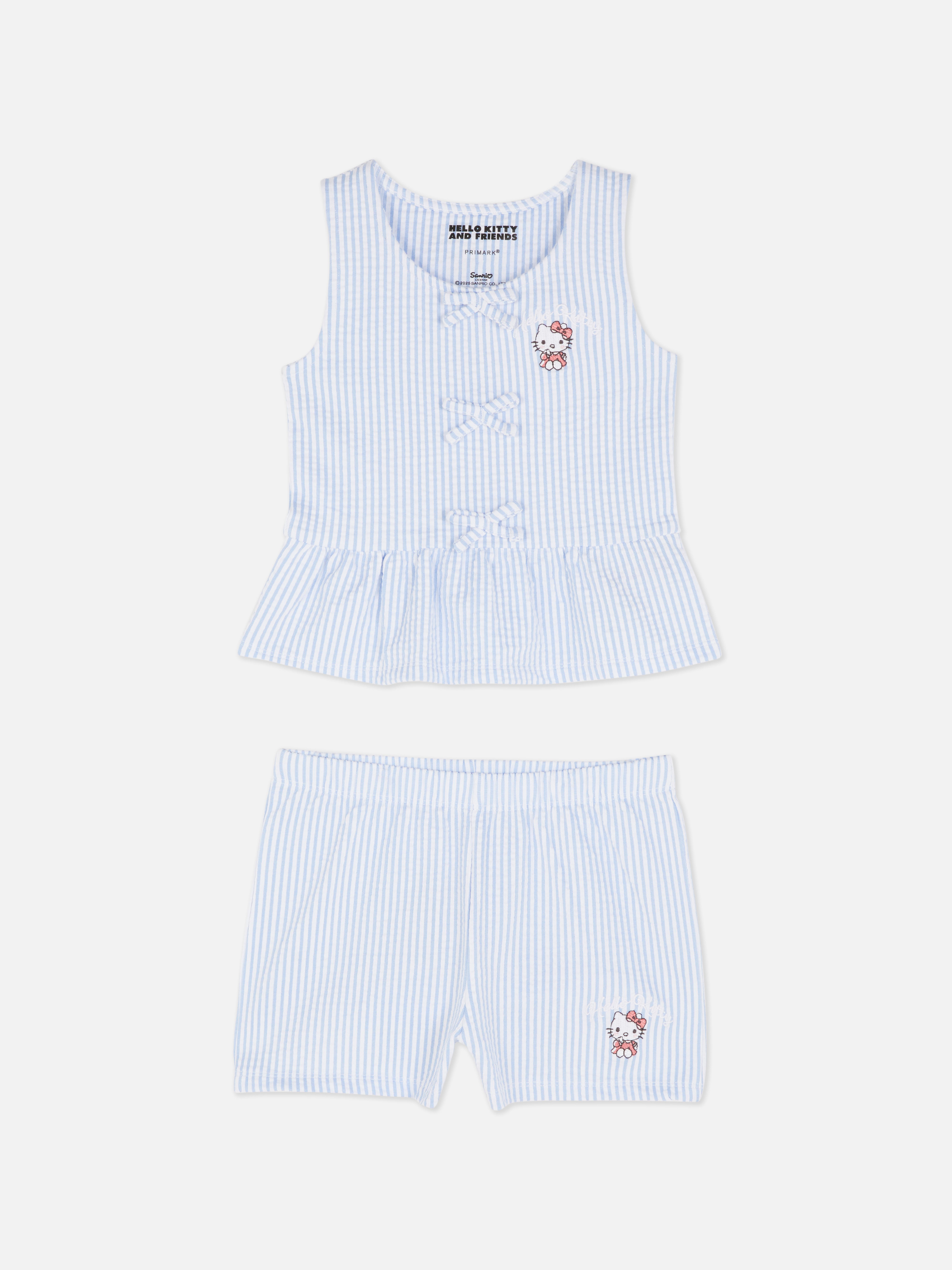Hello Kitty Striped Blouse and Shorts Set