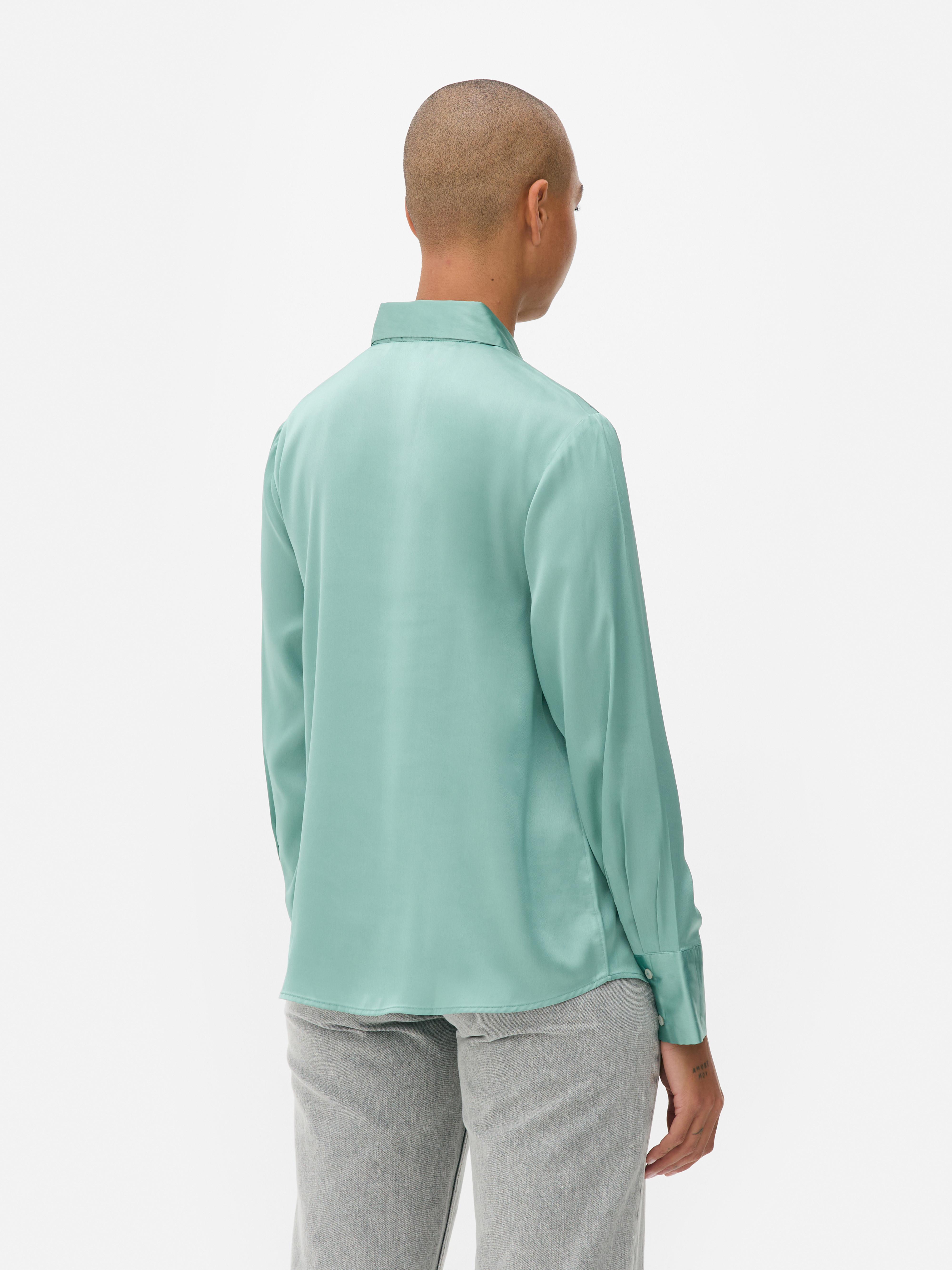 Long Sleeve Satin Shirt