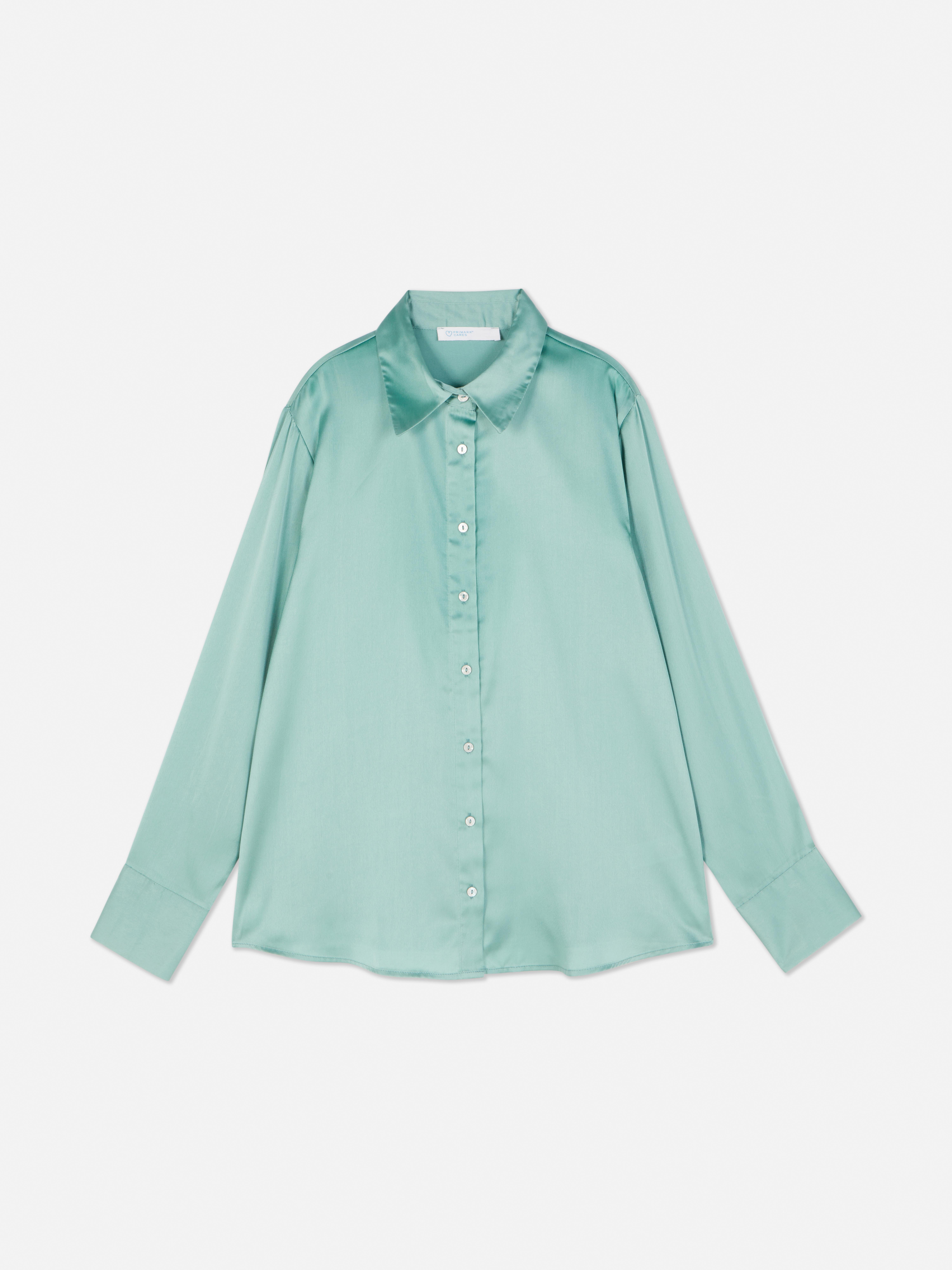Long Sleeve Satin Shirt