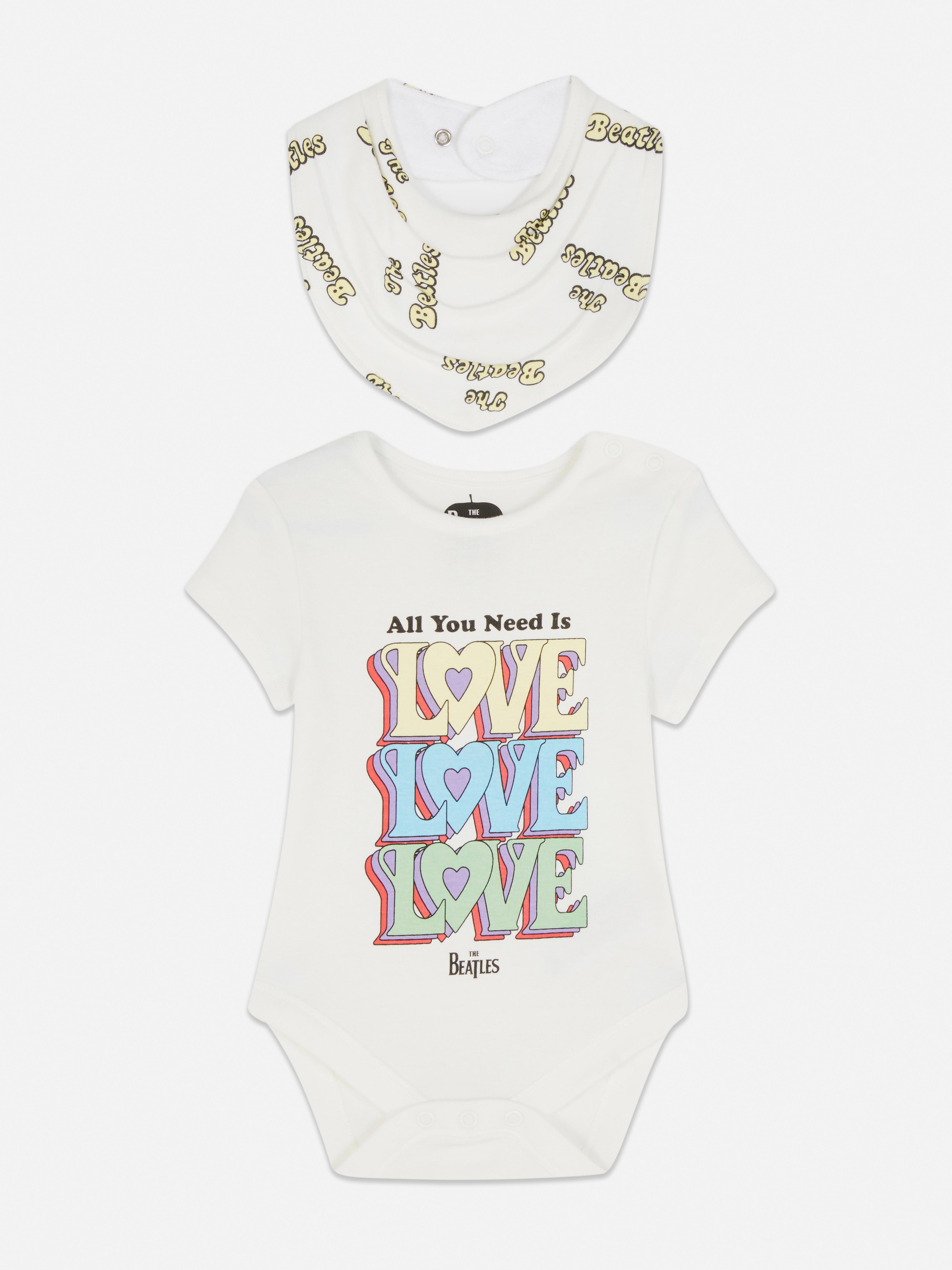 The Beatles Bib and Bodysuit Set