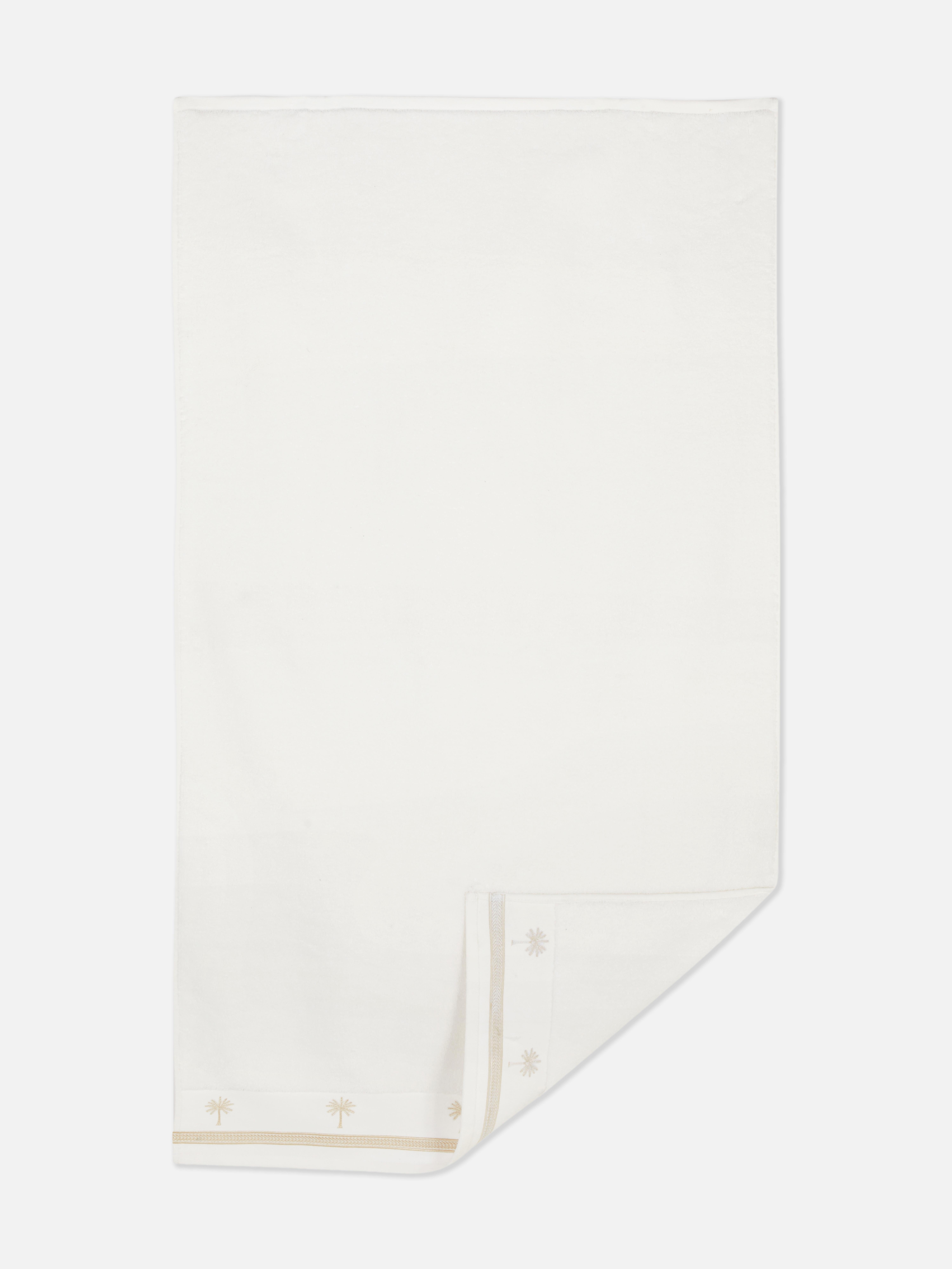 Serviette de bain à motif palmier The Edit