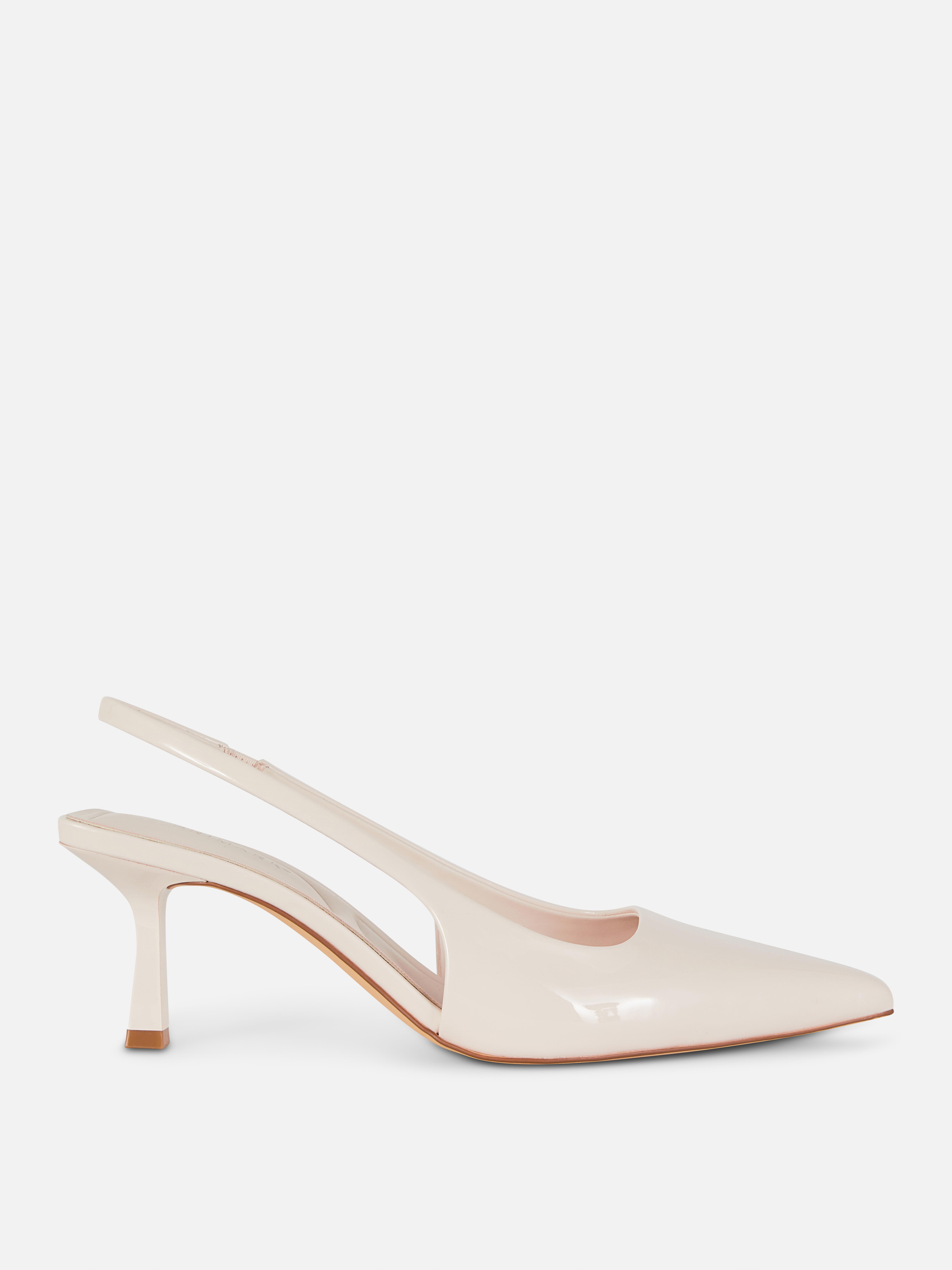 Slingback-pumps van lakleer