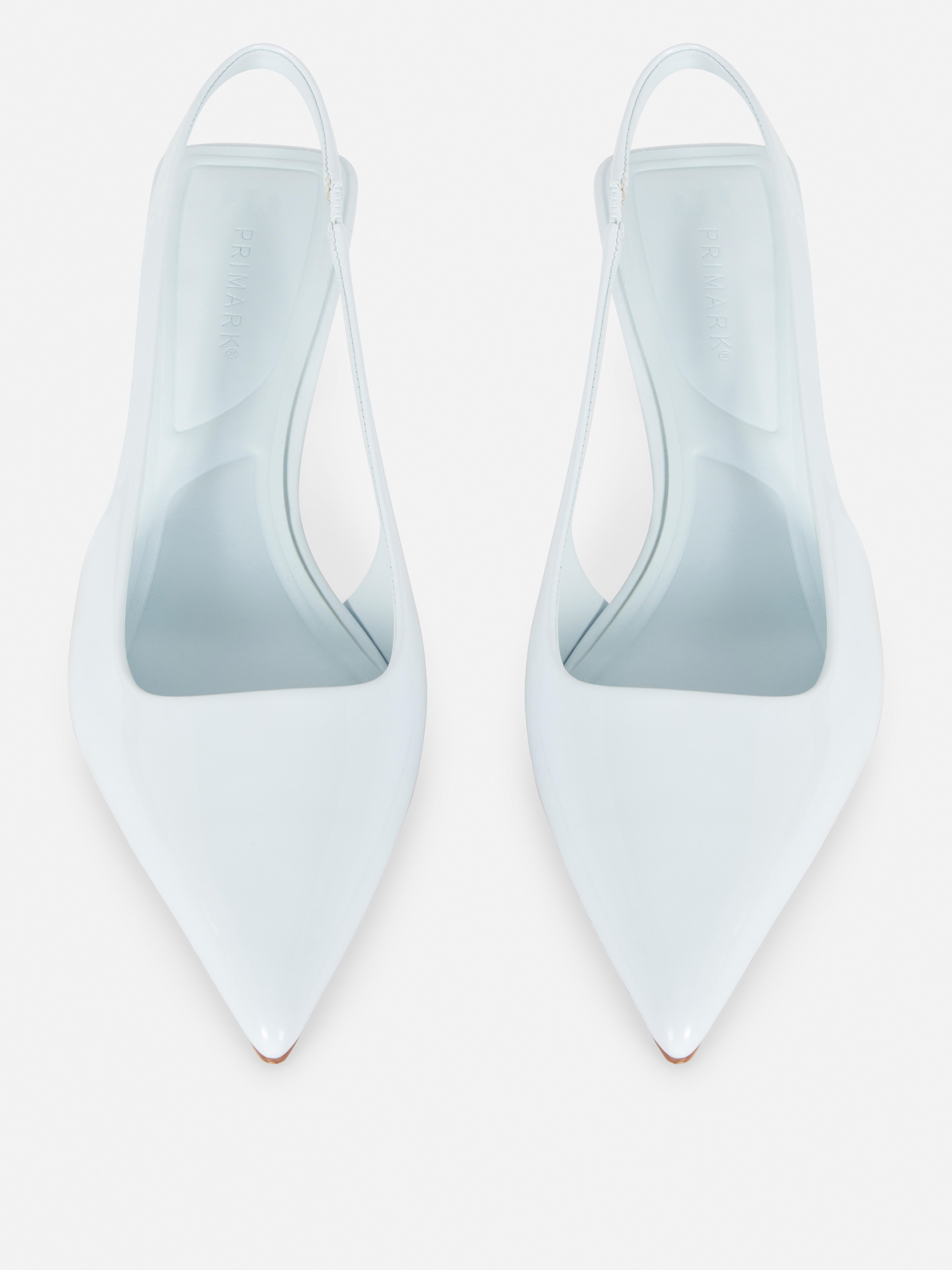 Slingback-pumps van lakleer