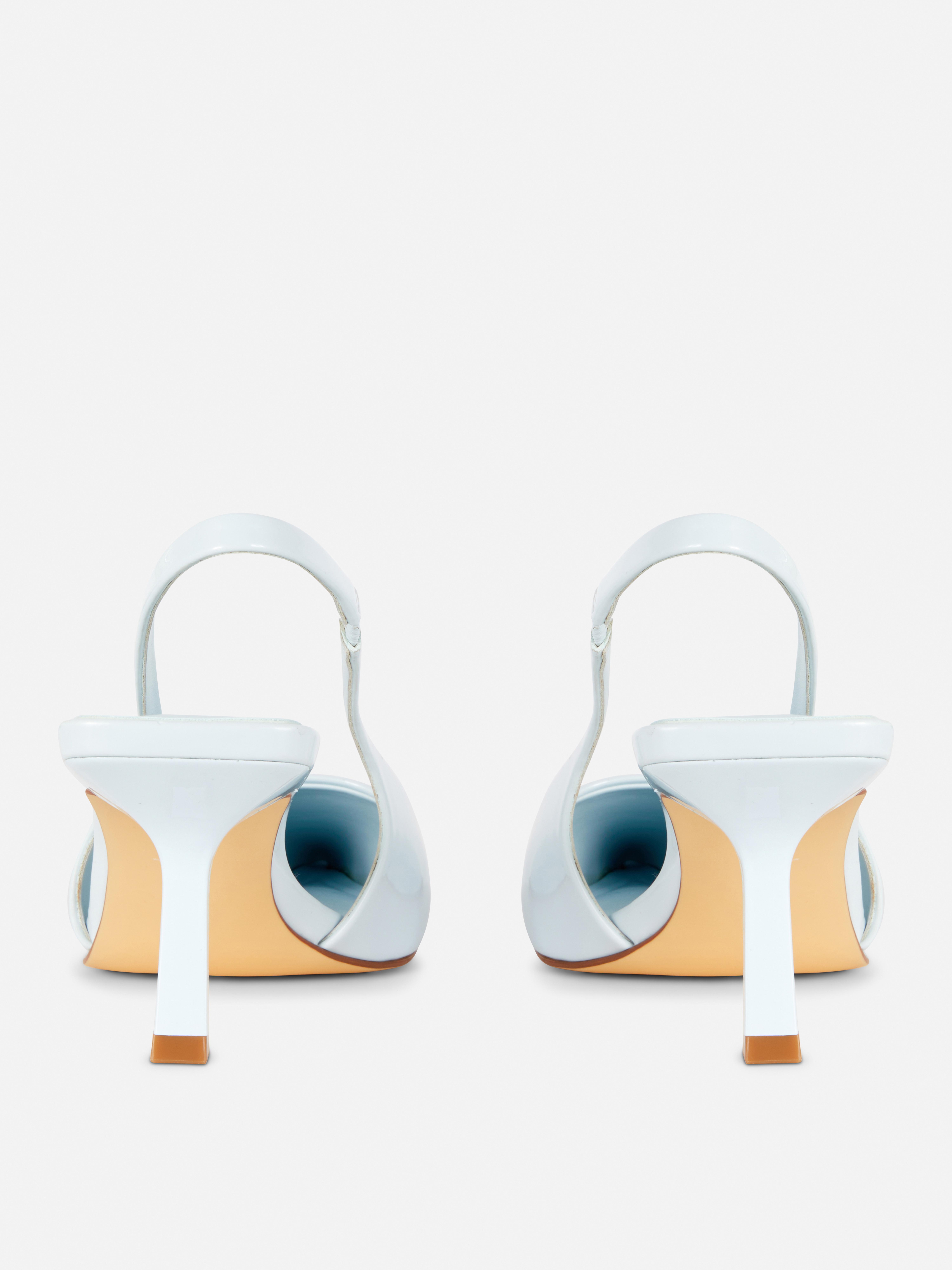Slingback-pumps van lakleer