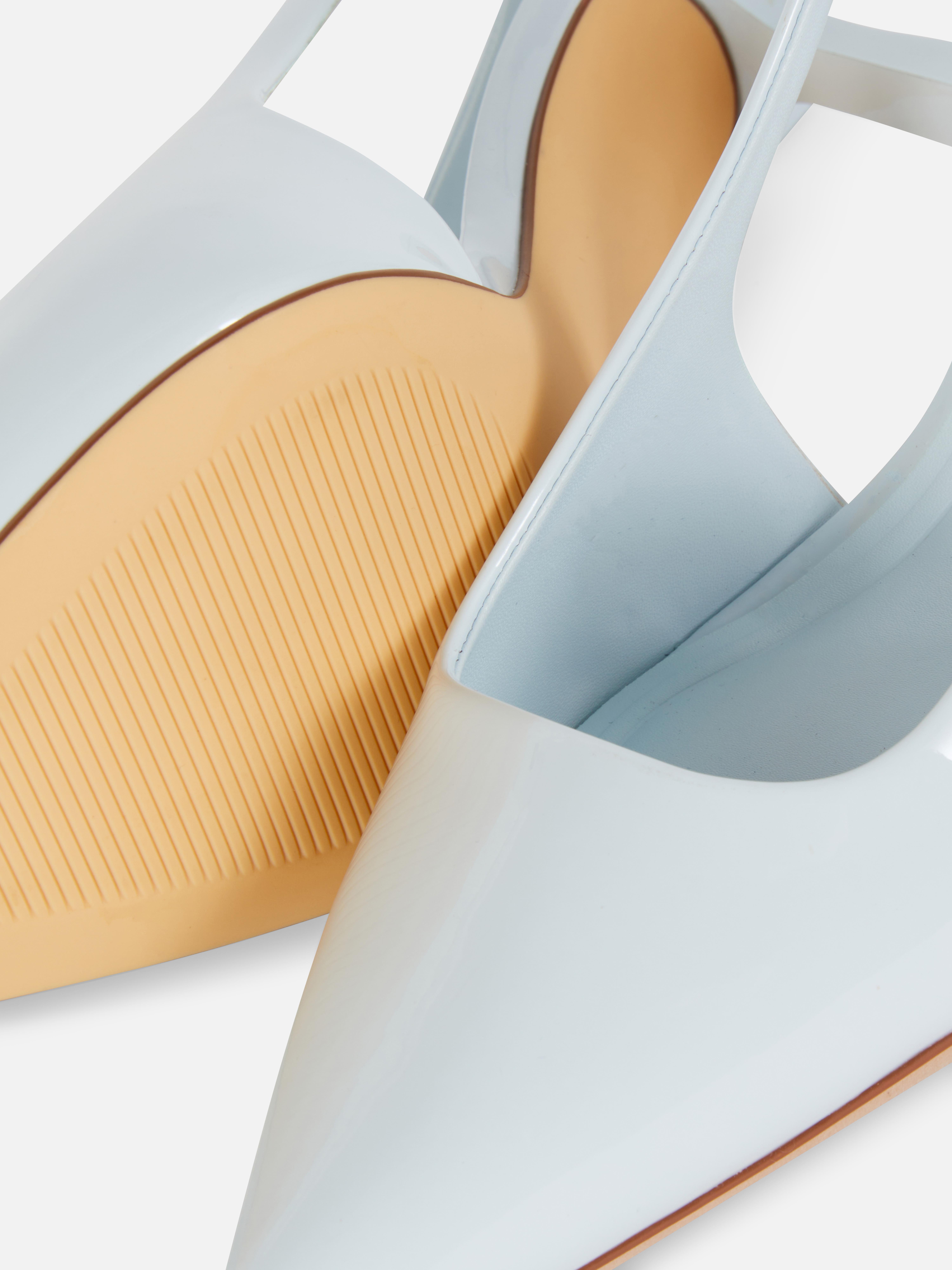 Slingback-pumps van lakleer
