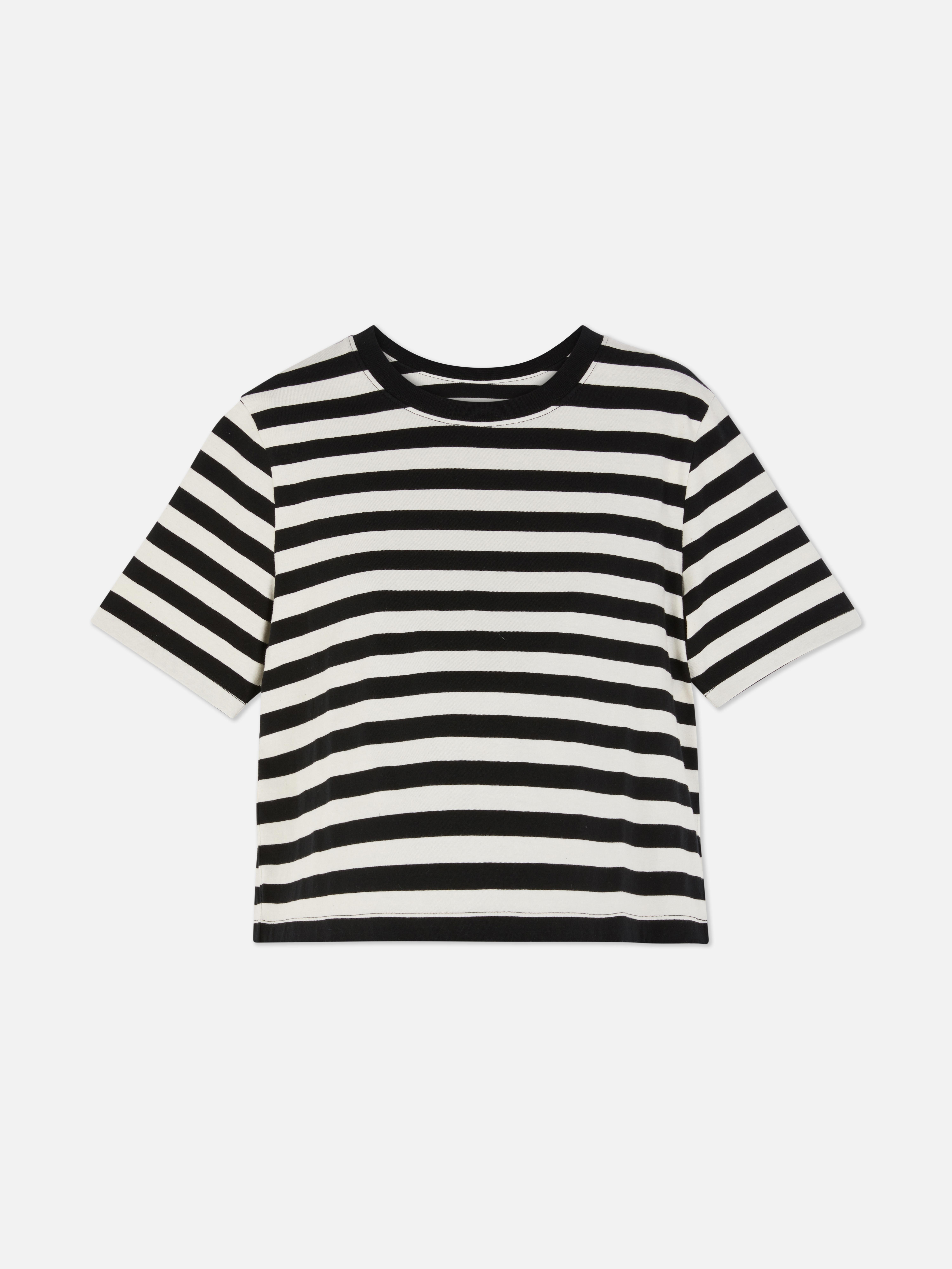 T-shirt amamentação riscas