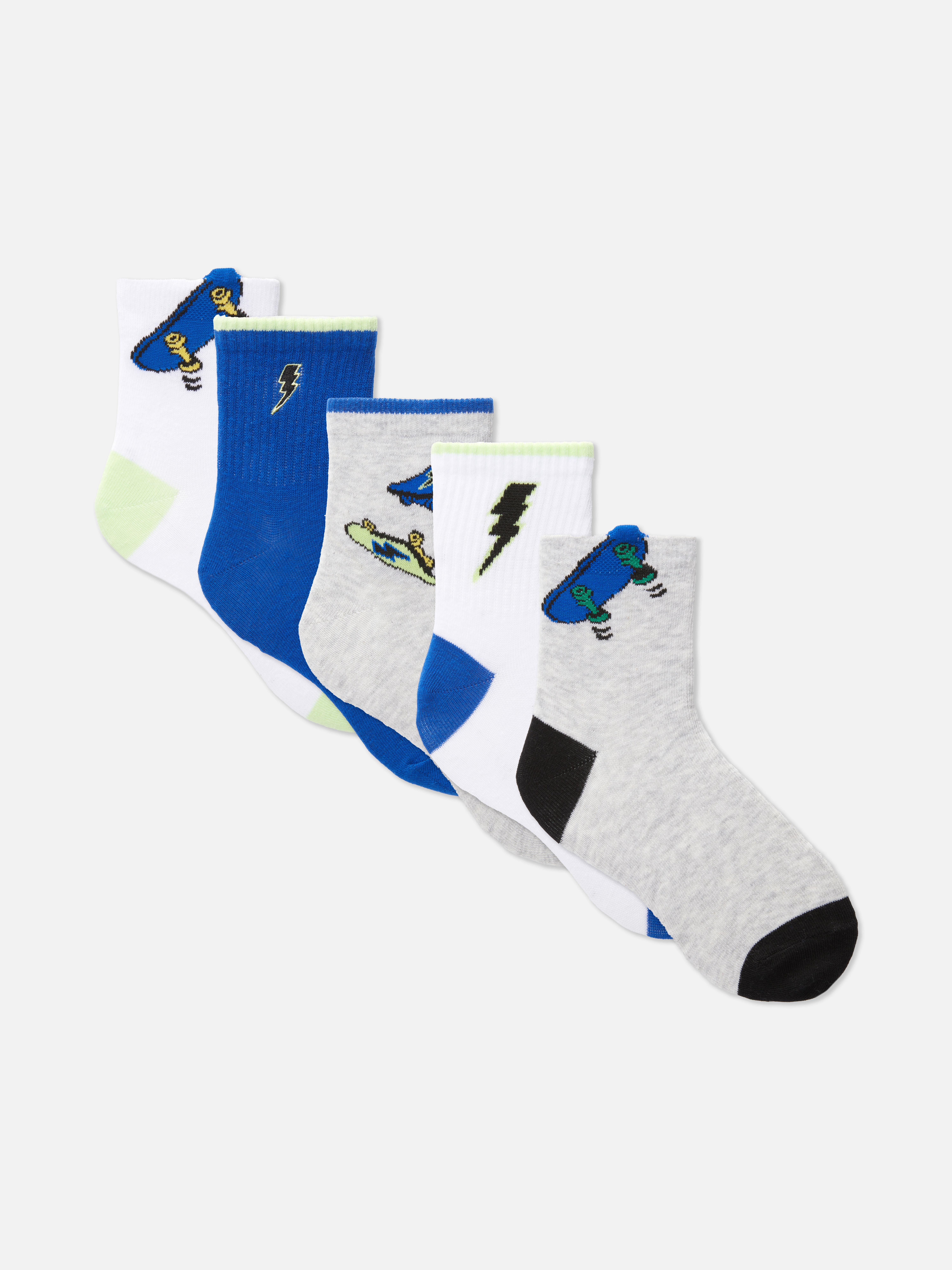 Skater-Söckchen, 5er-Pack