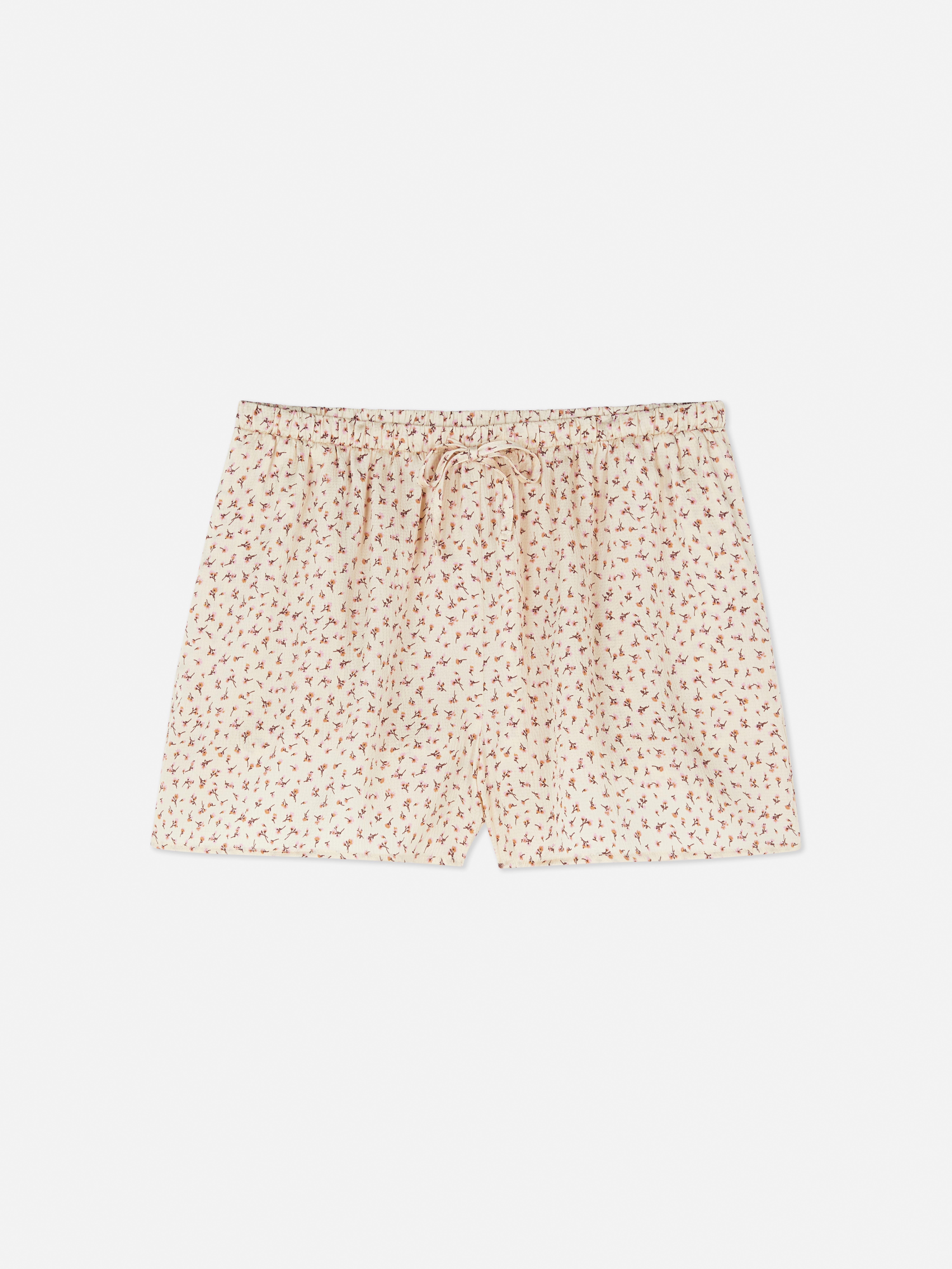 Satin Drawstring Pyjama Shorts