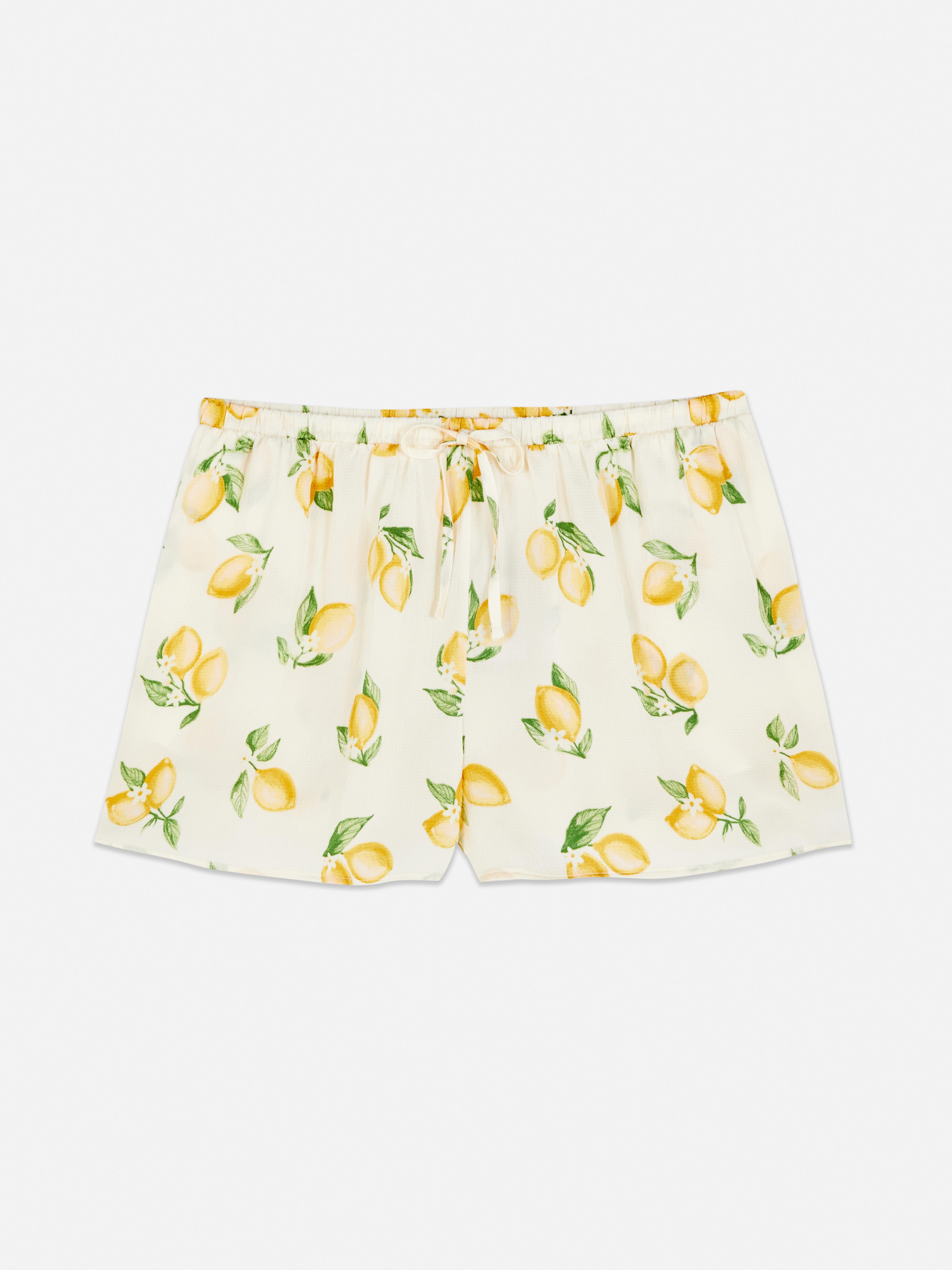 Satin Drawstring Pyjama Shorts