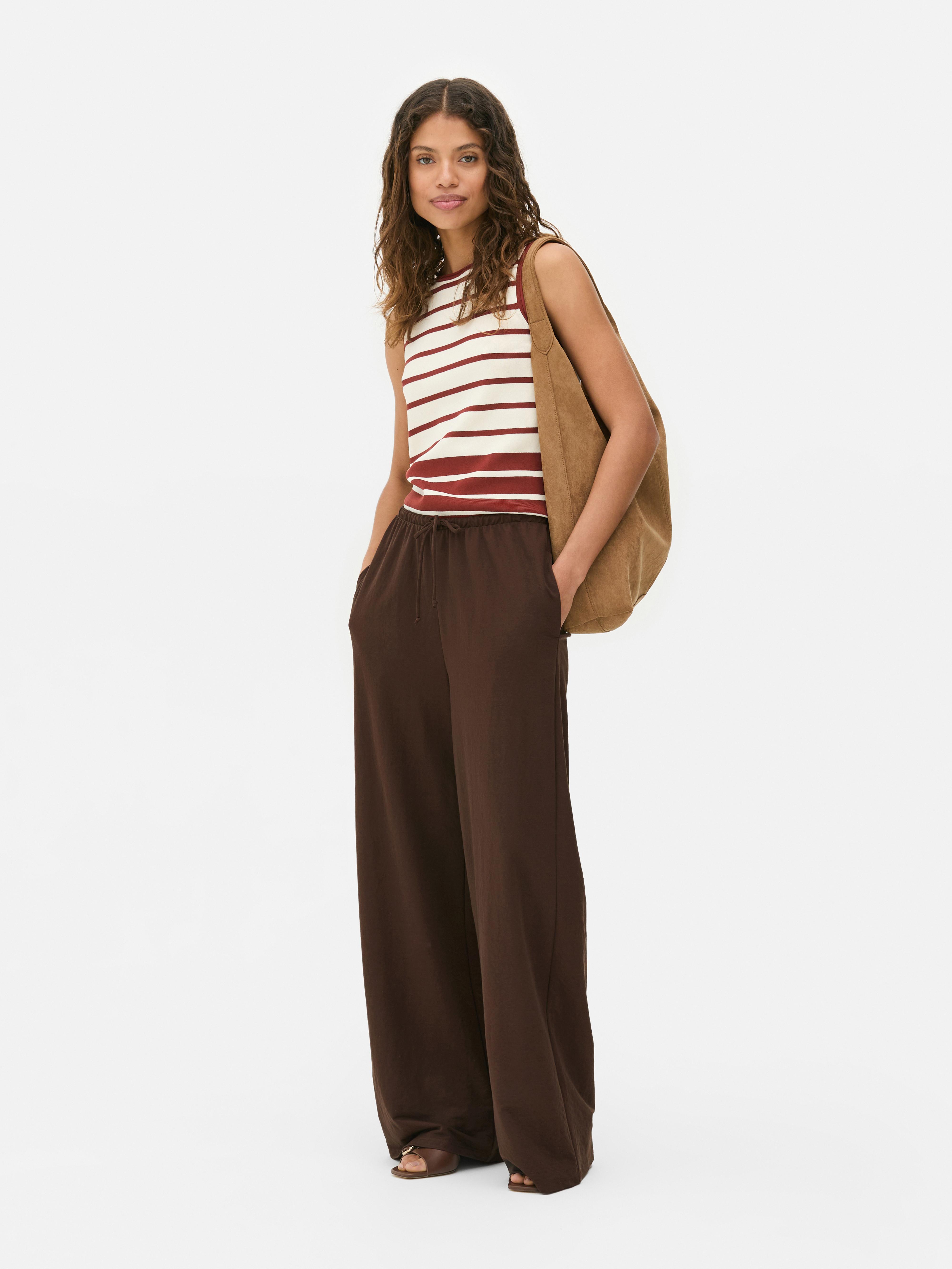 Wide Leg Drawstring Leggings