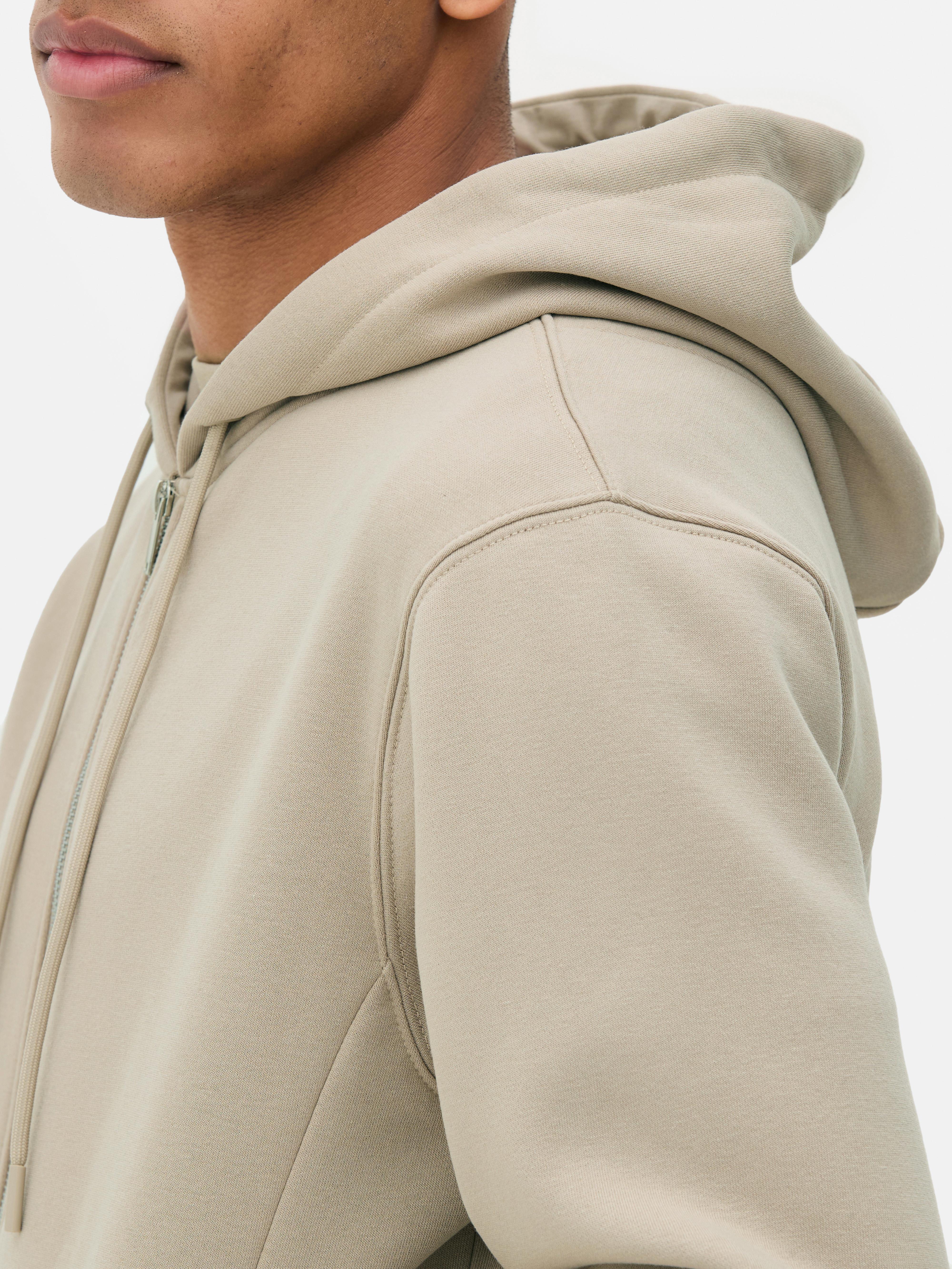 スウェット・トレーナー STONE  Hoodie with zip and sleeve pockets Men's Stone Zip Up Hooded Sweatshirt | Primark