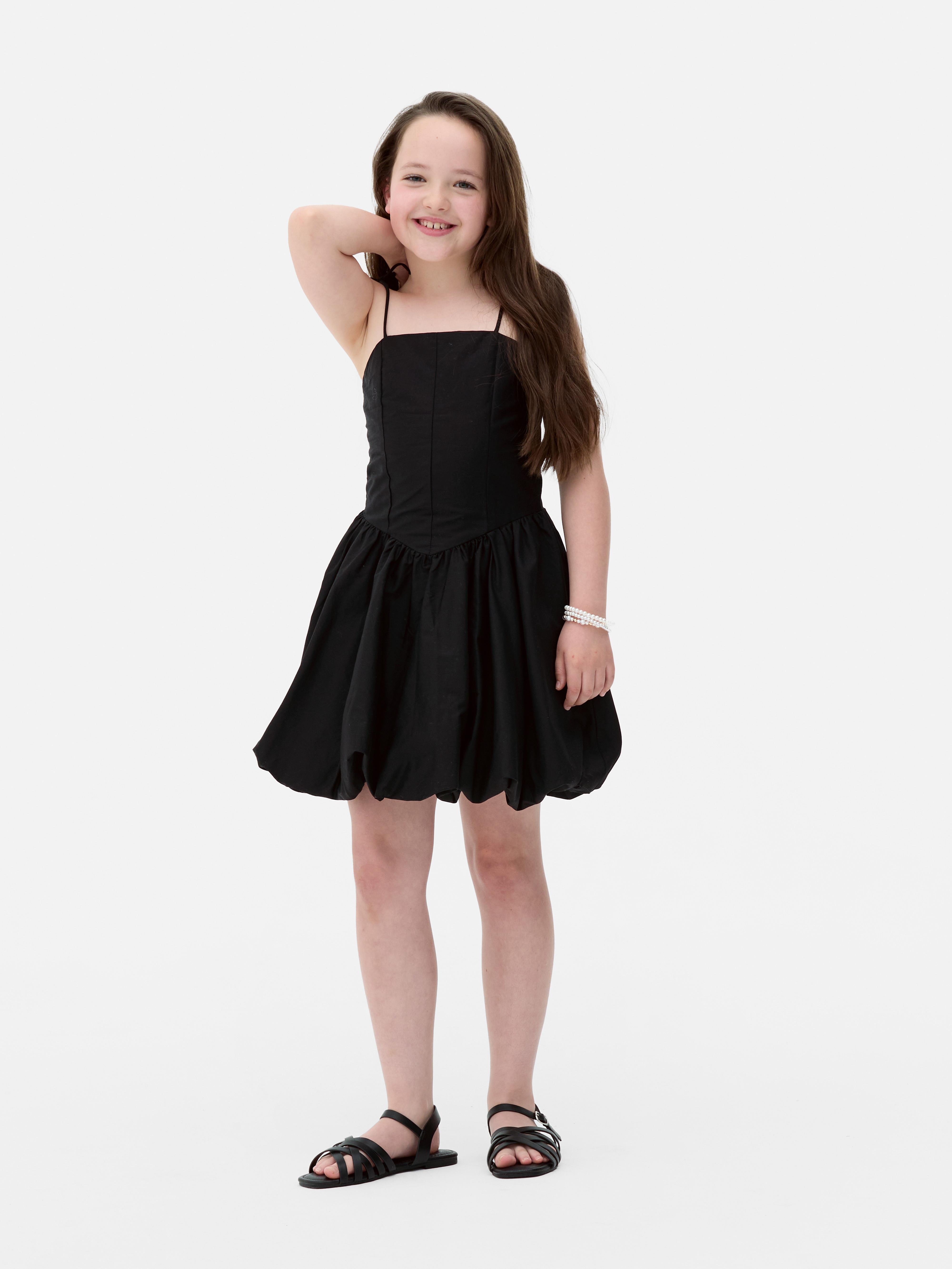 Minikleid mit Ballonsaum