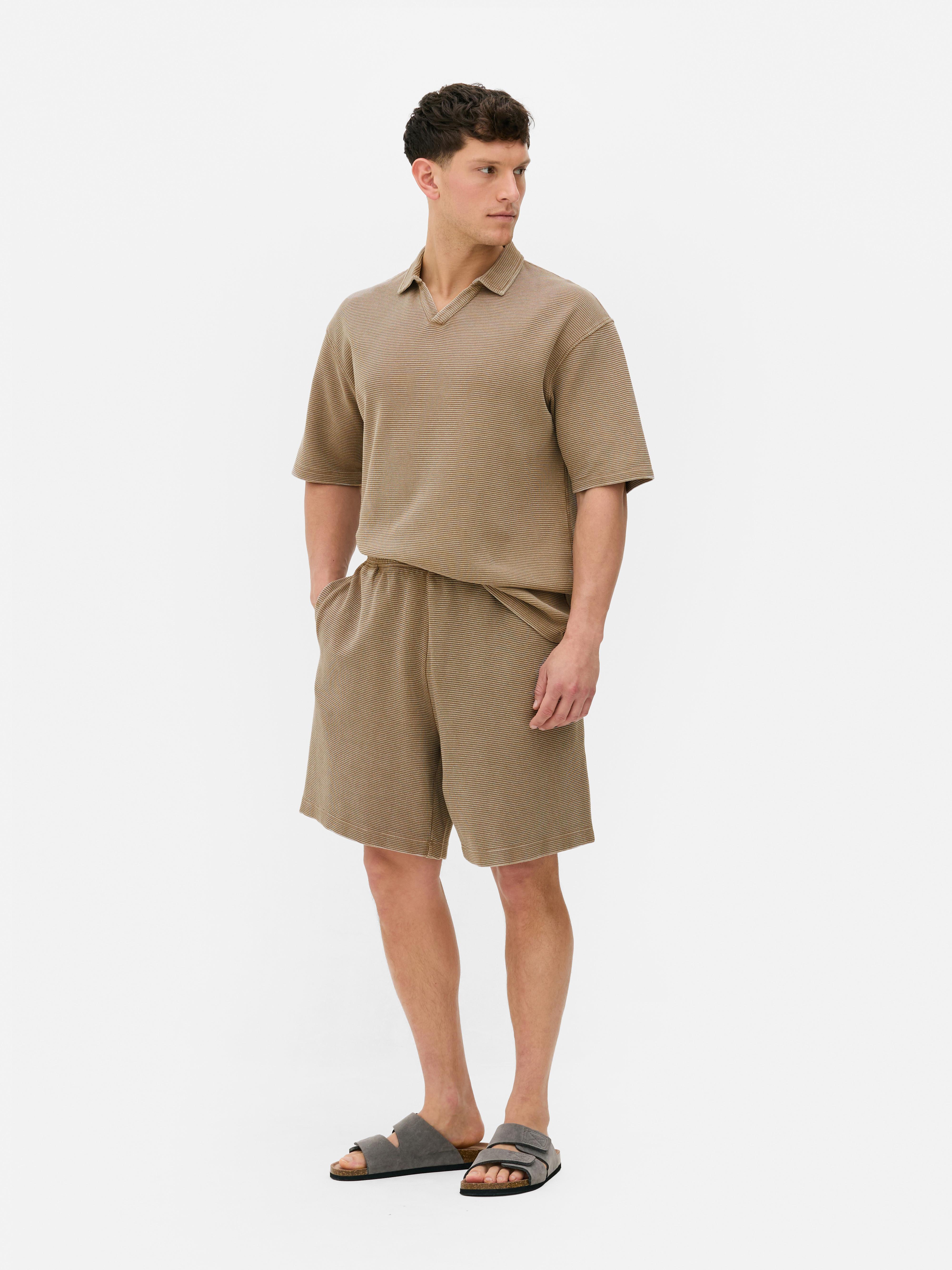 Pantaloncini oversize a nido d'ape