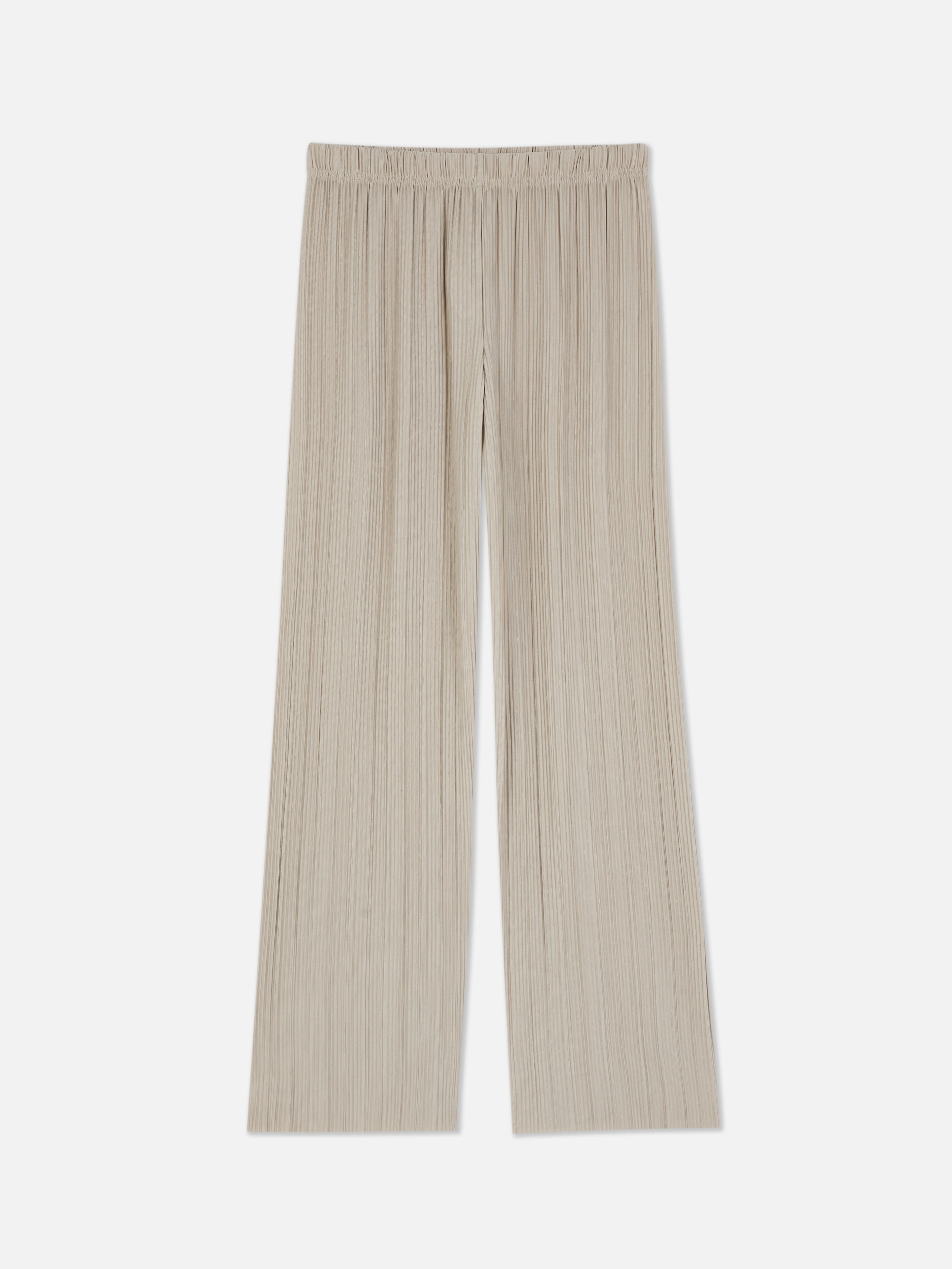 Plissierte Hose mit weitem Bein