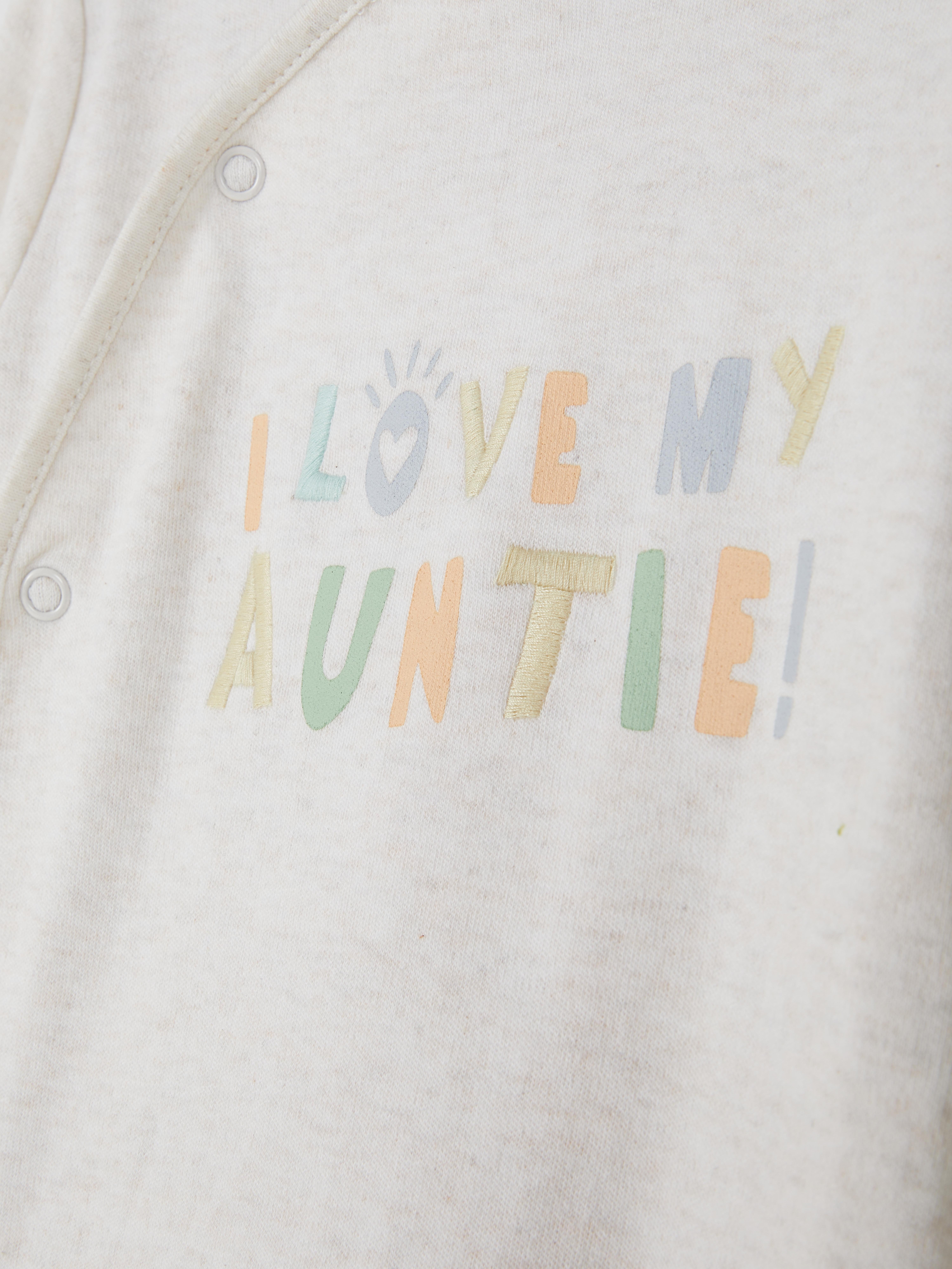 I Love My Auntie Wrap Sleepsuit
