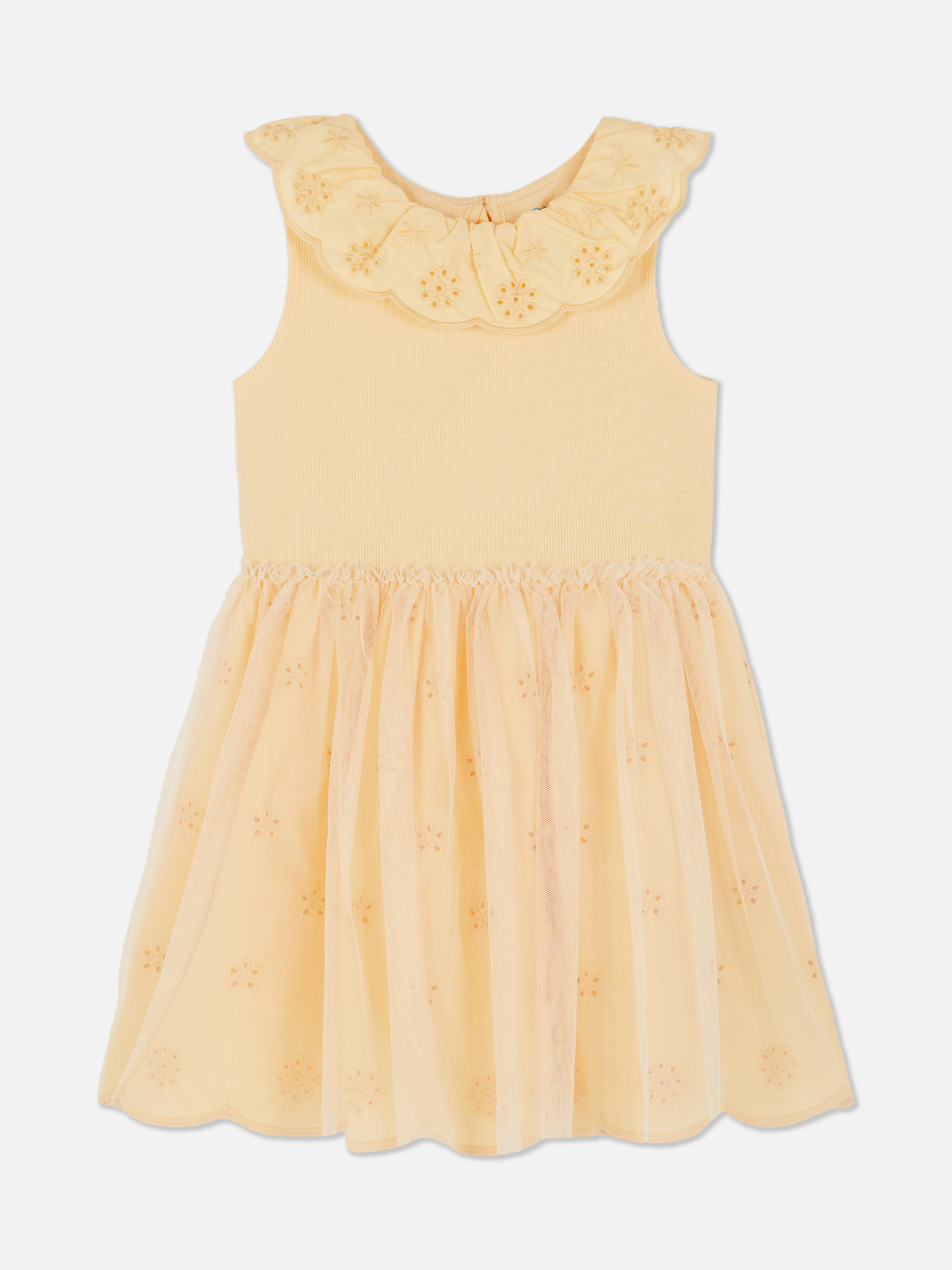 Eyelet Collared Tutu Dress