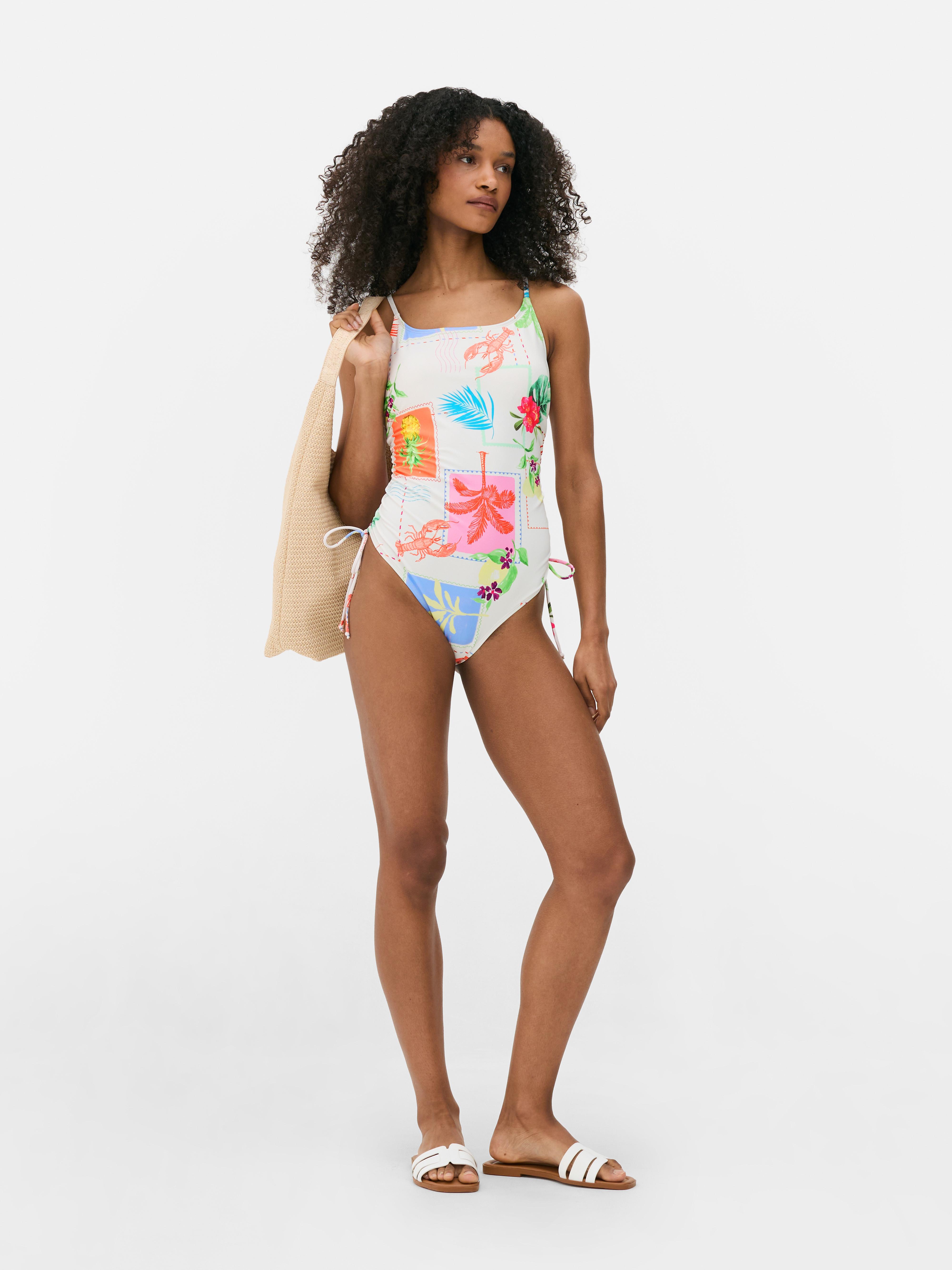 Ruched Tie-Side Swimsuit