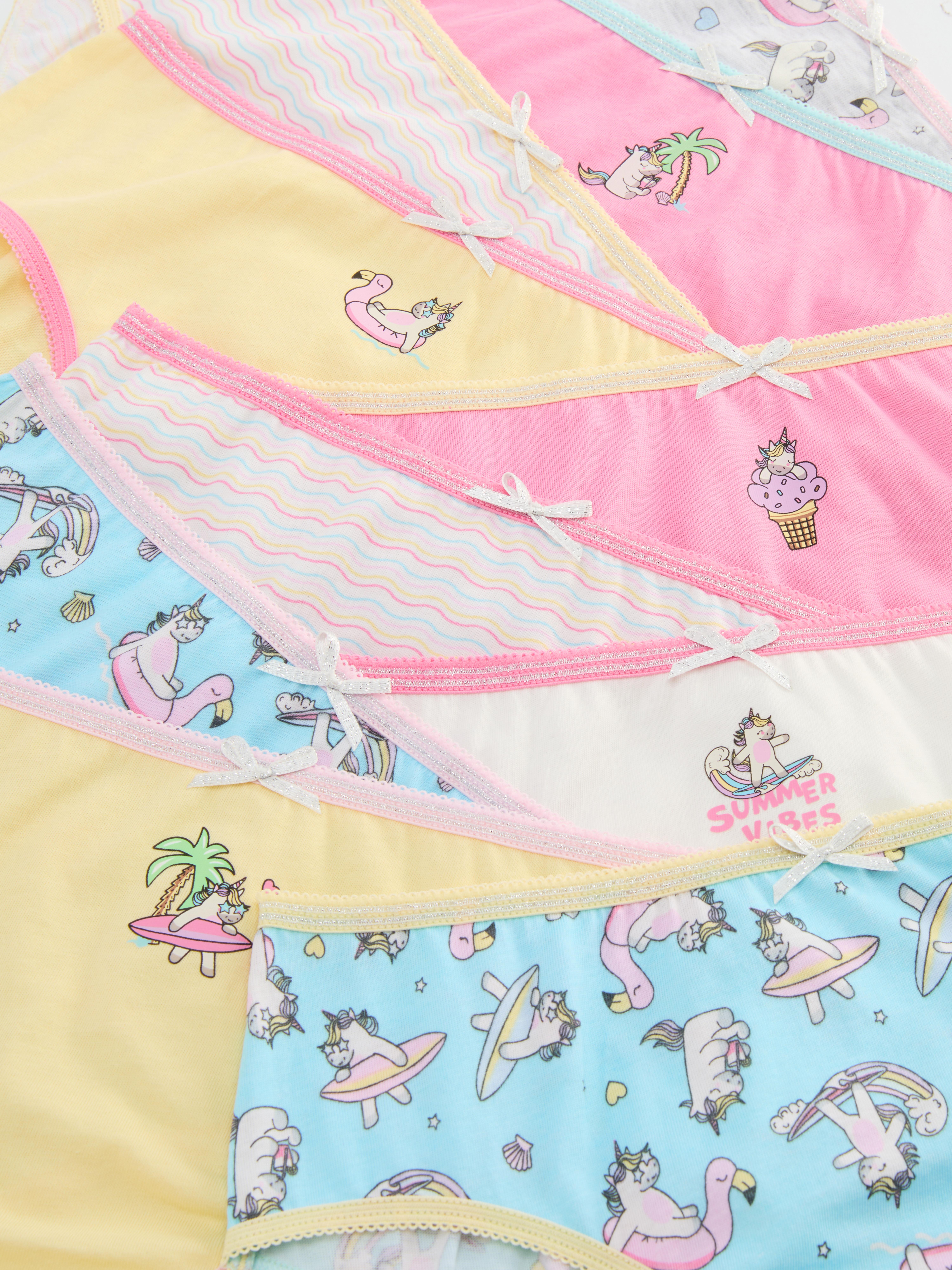 Slips met eenhoornprint, set van 10