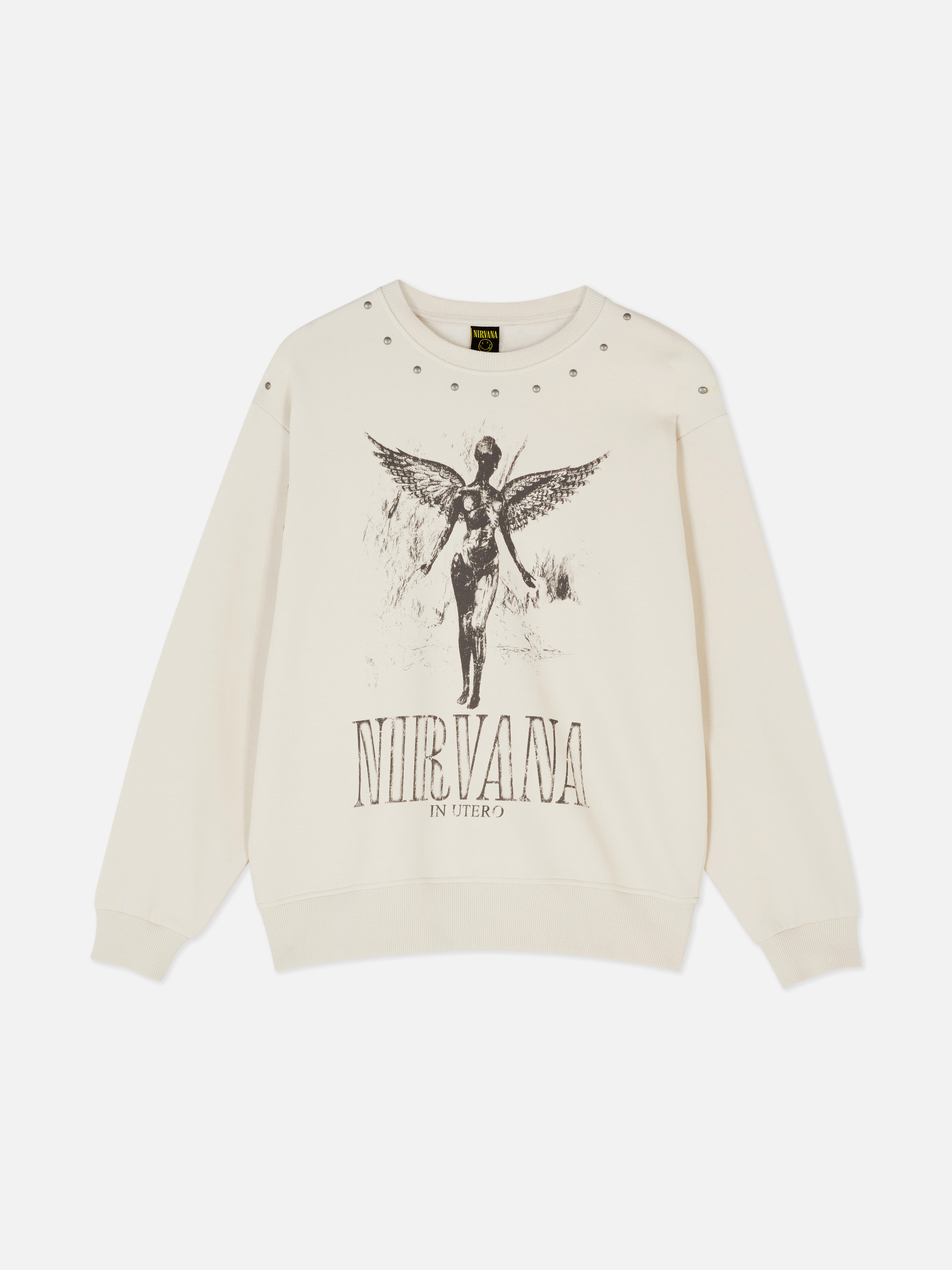 Nirvana Pink Pullover Primark Camiseta De Nirvana Mujer Nirvana