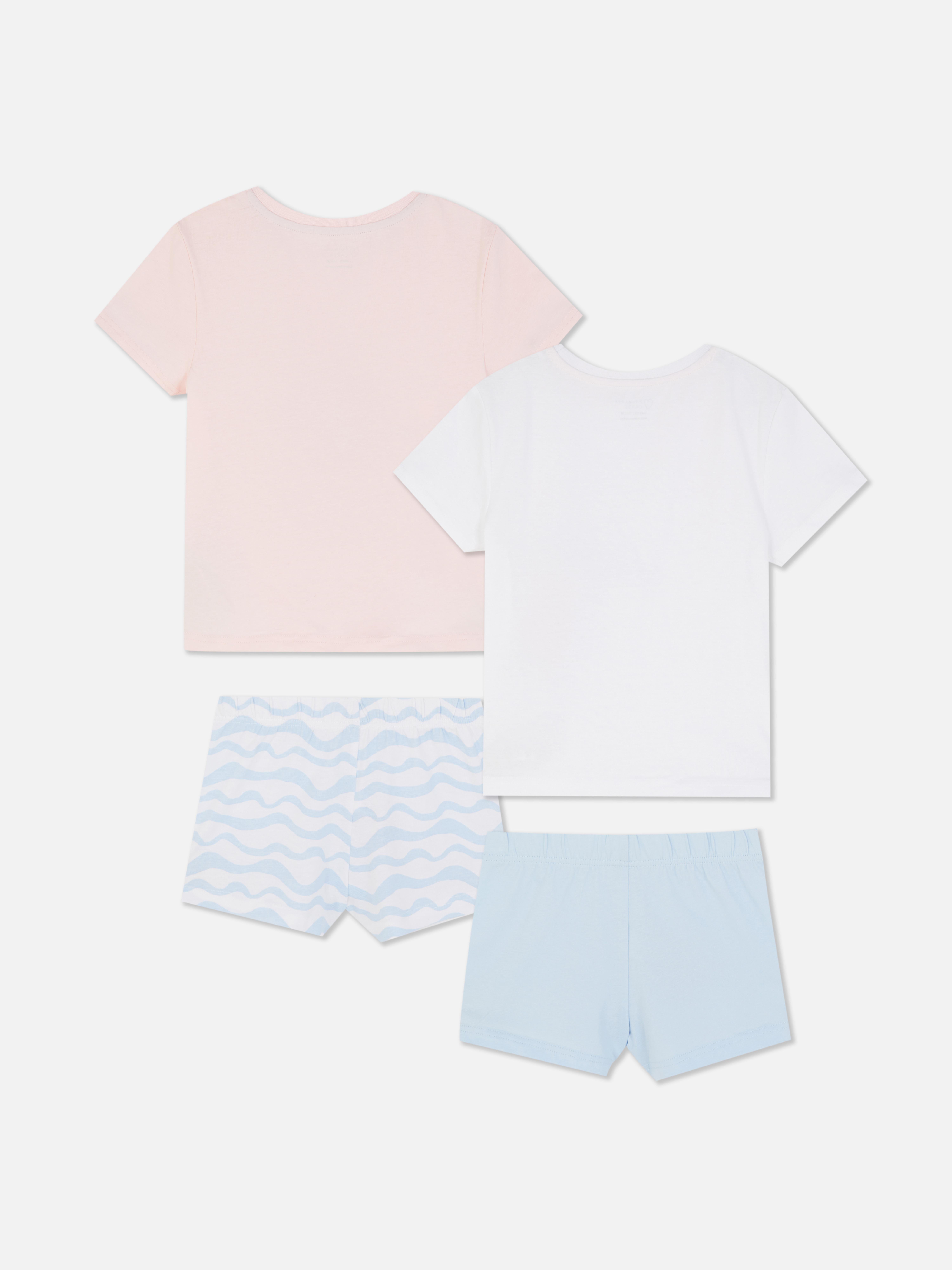 1.5-8yrs | 2pk Mermaid Graphic Short Pyjamas
