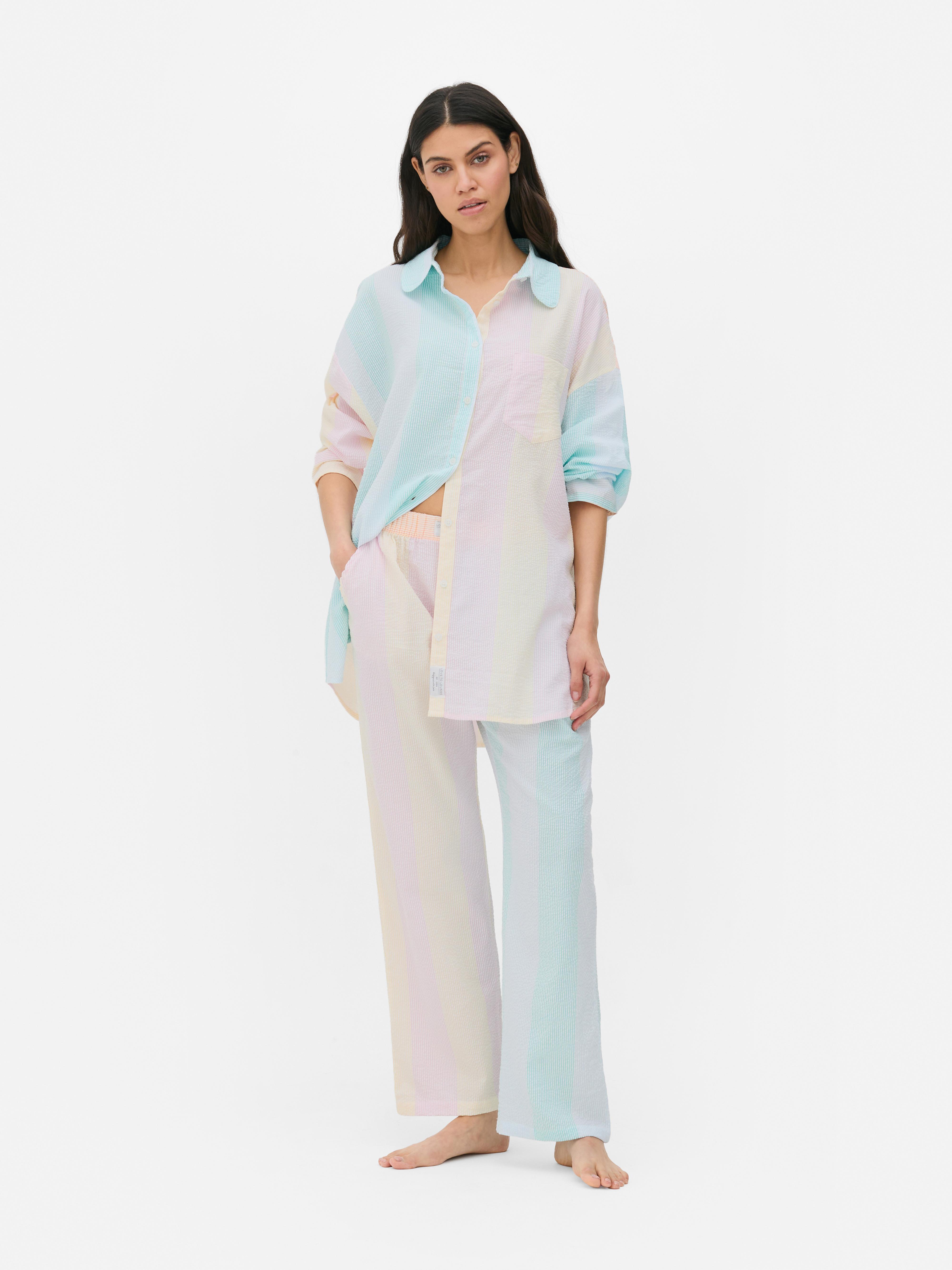 Seersucker Boyfriend Night Shirt