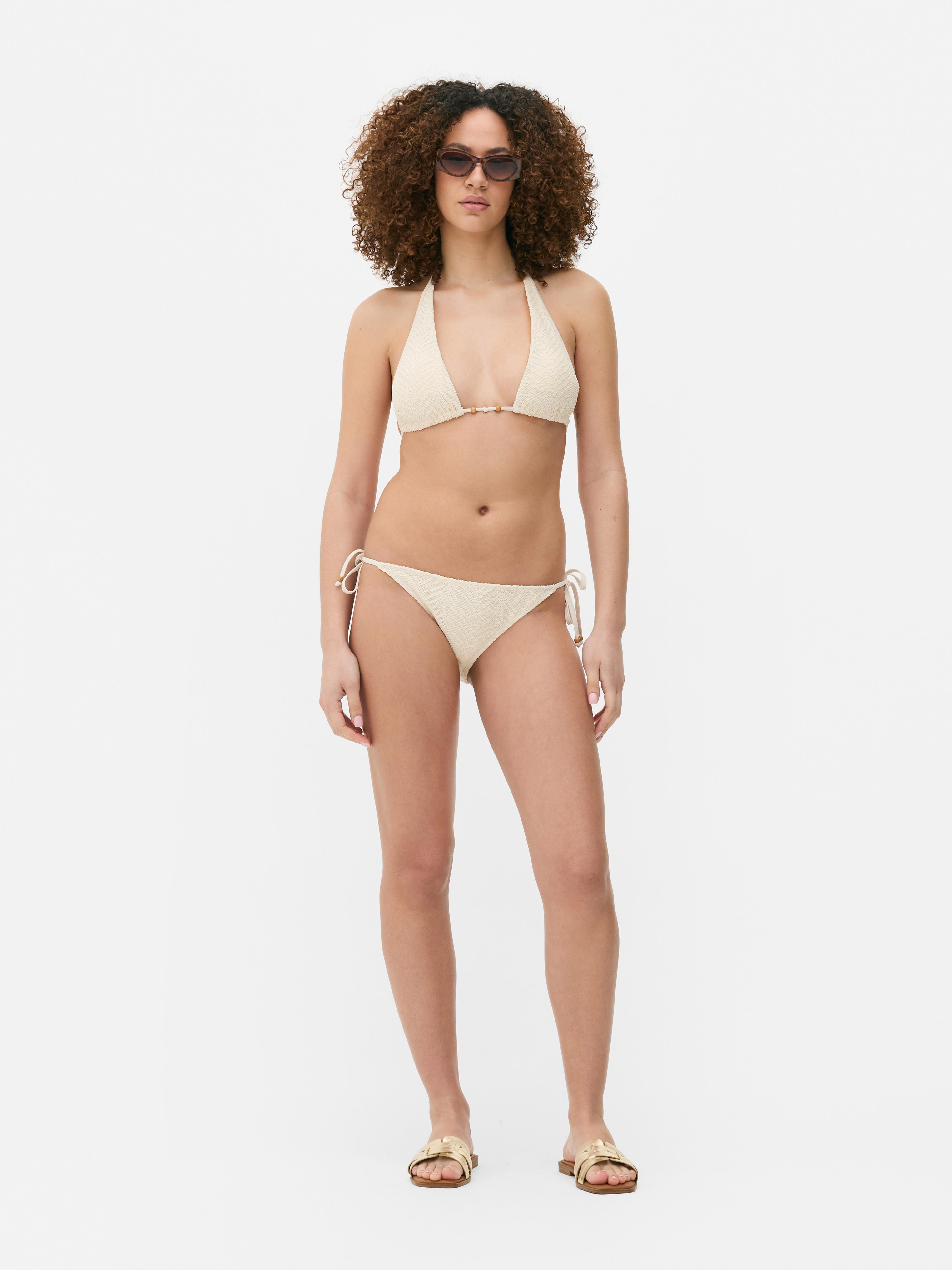 Crochet Halter Bikini Top