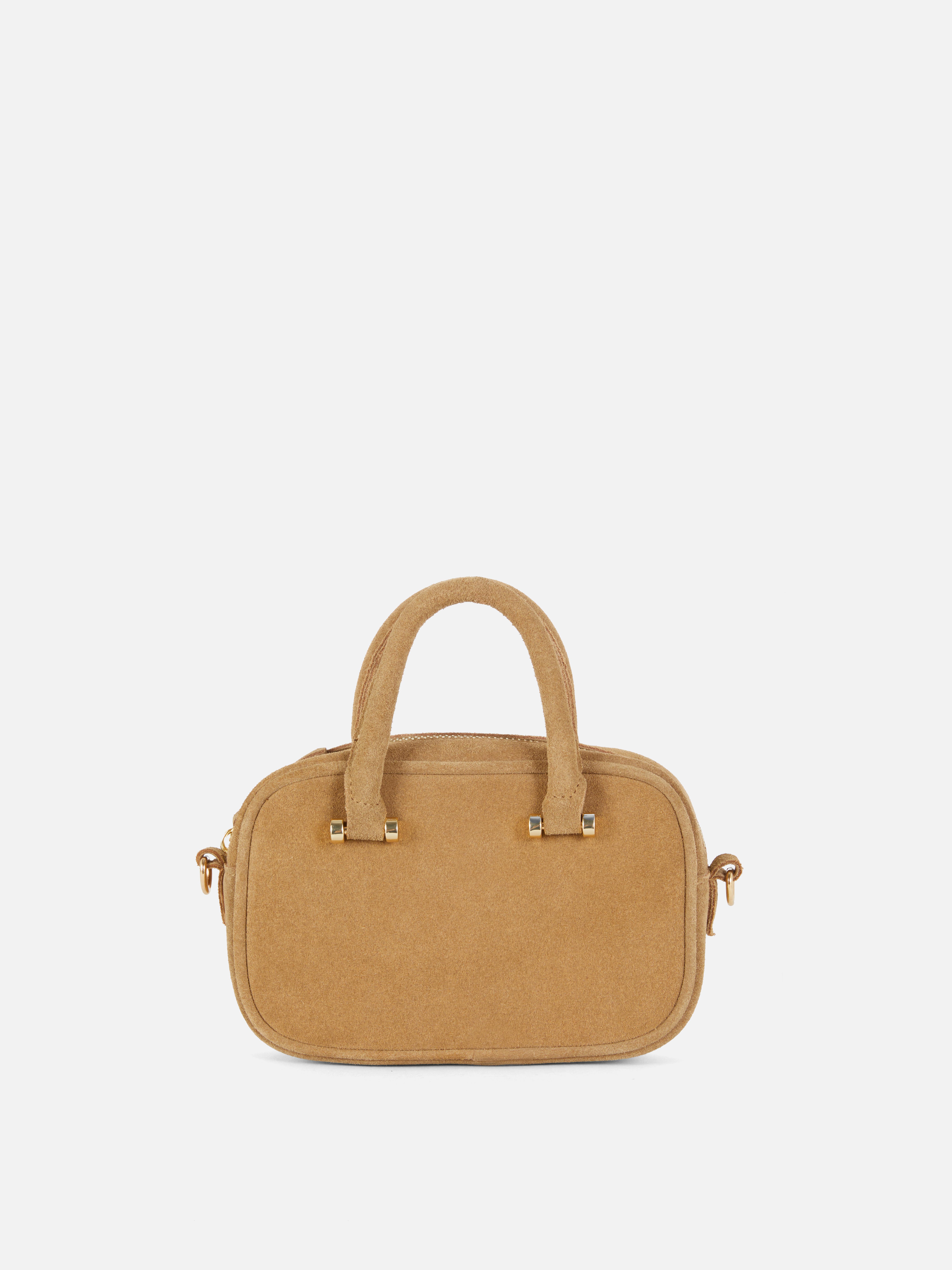 Mini sac bowling en daim Rita Ora