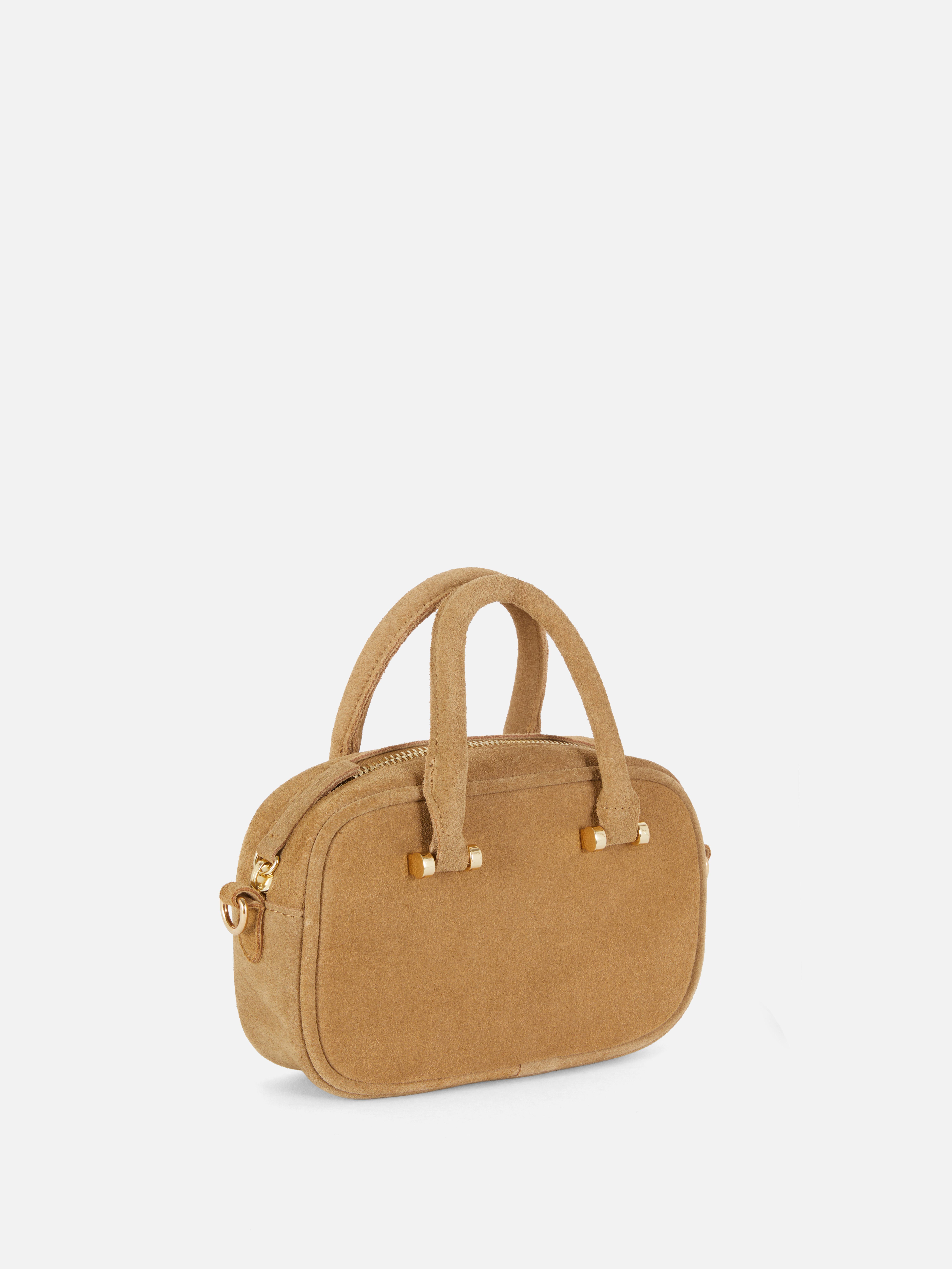 „Rita Ora“ Mini-Bowlingtasche aus Wildleder