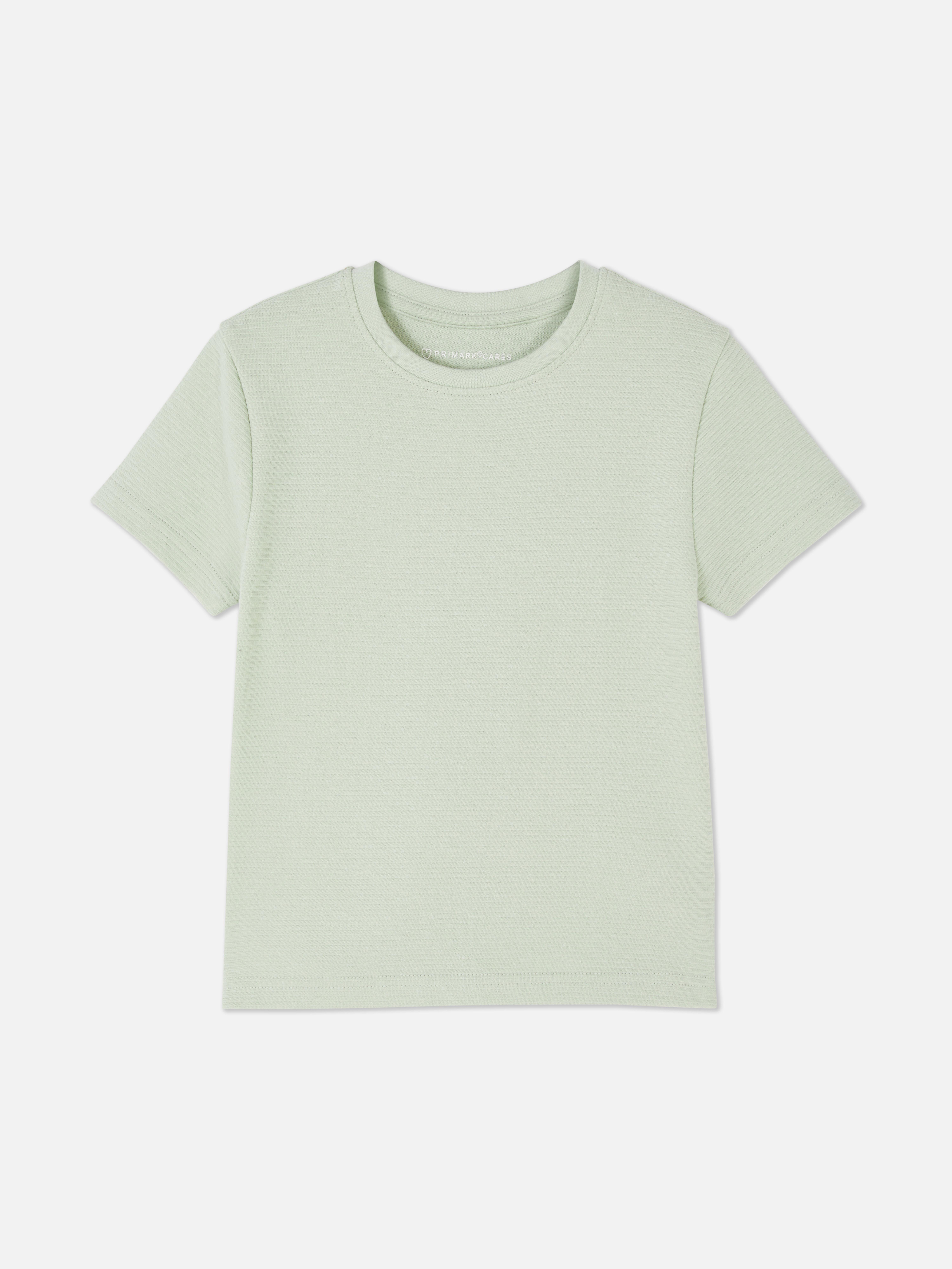 T-shirt met korte mouwen en textuur