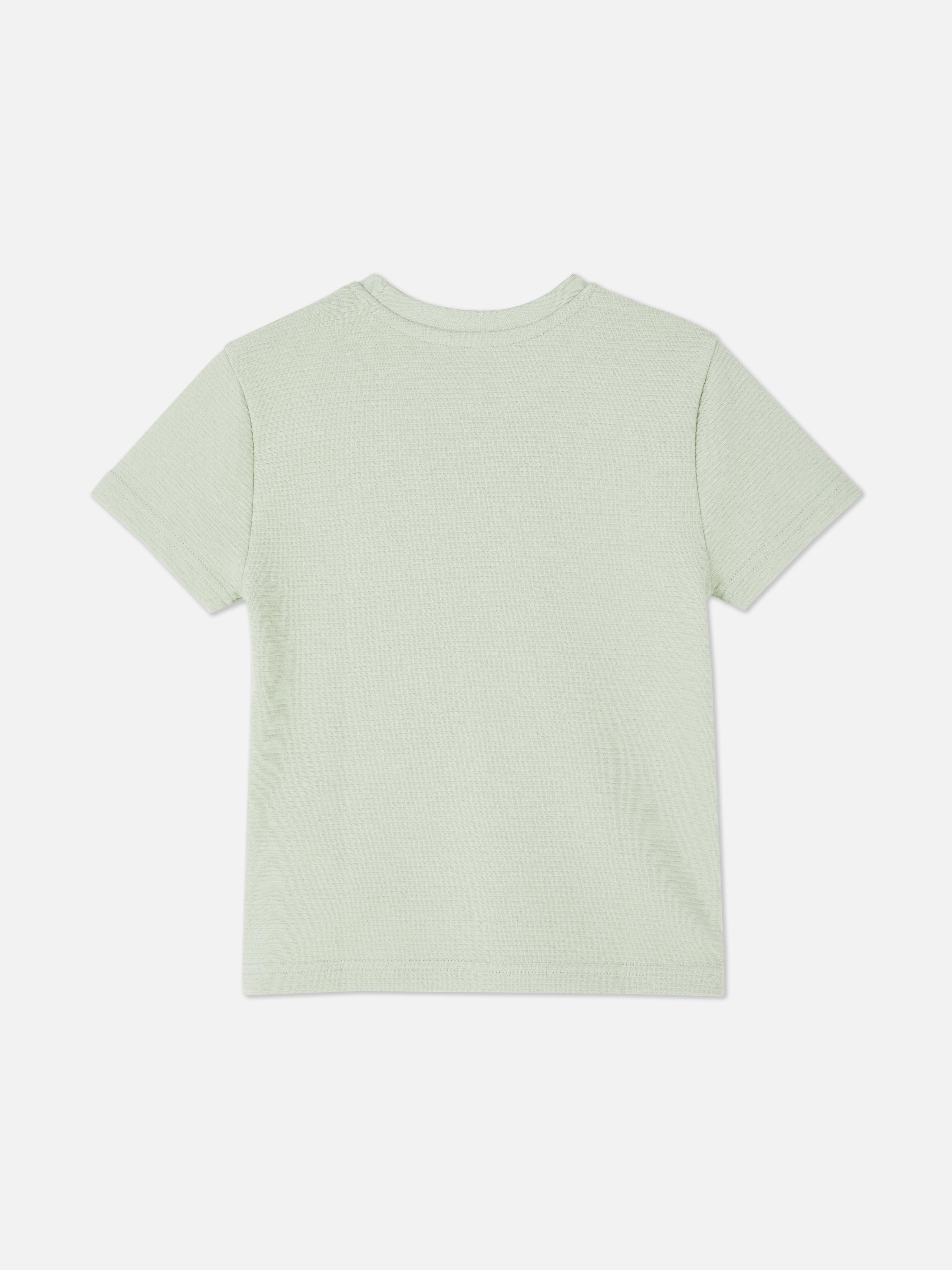T-shirt met korte mouwen en textuur