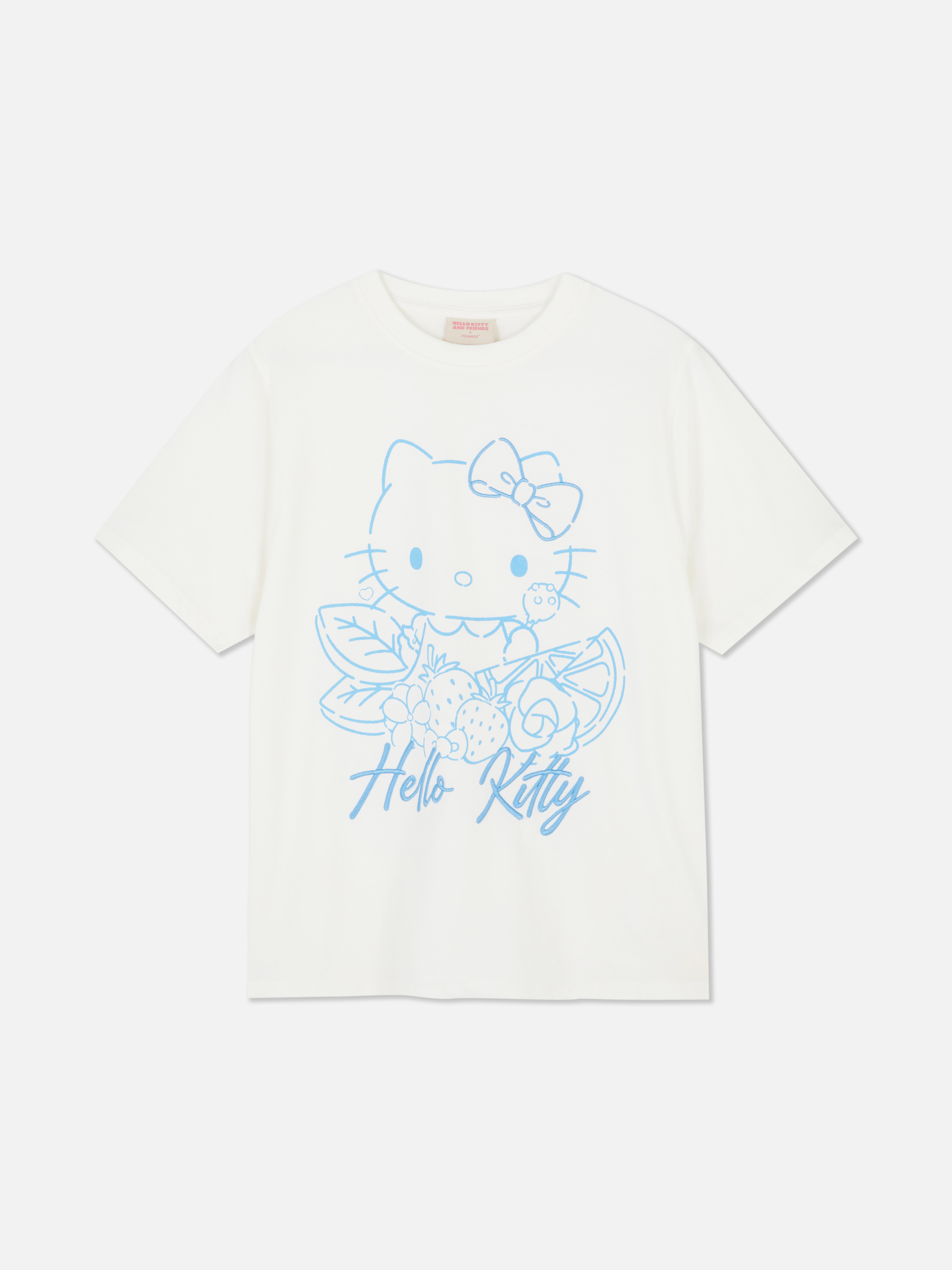 Tricou cu croială lejeră și imprimeu cu personajul Hello Kitty