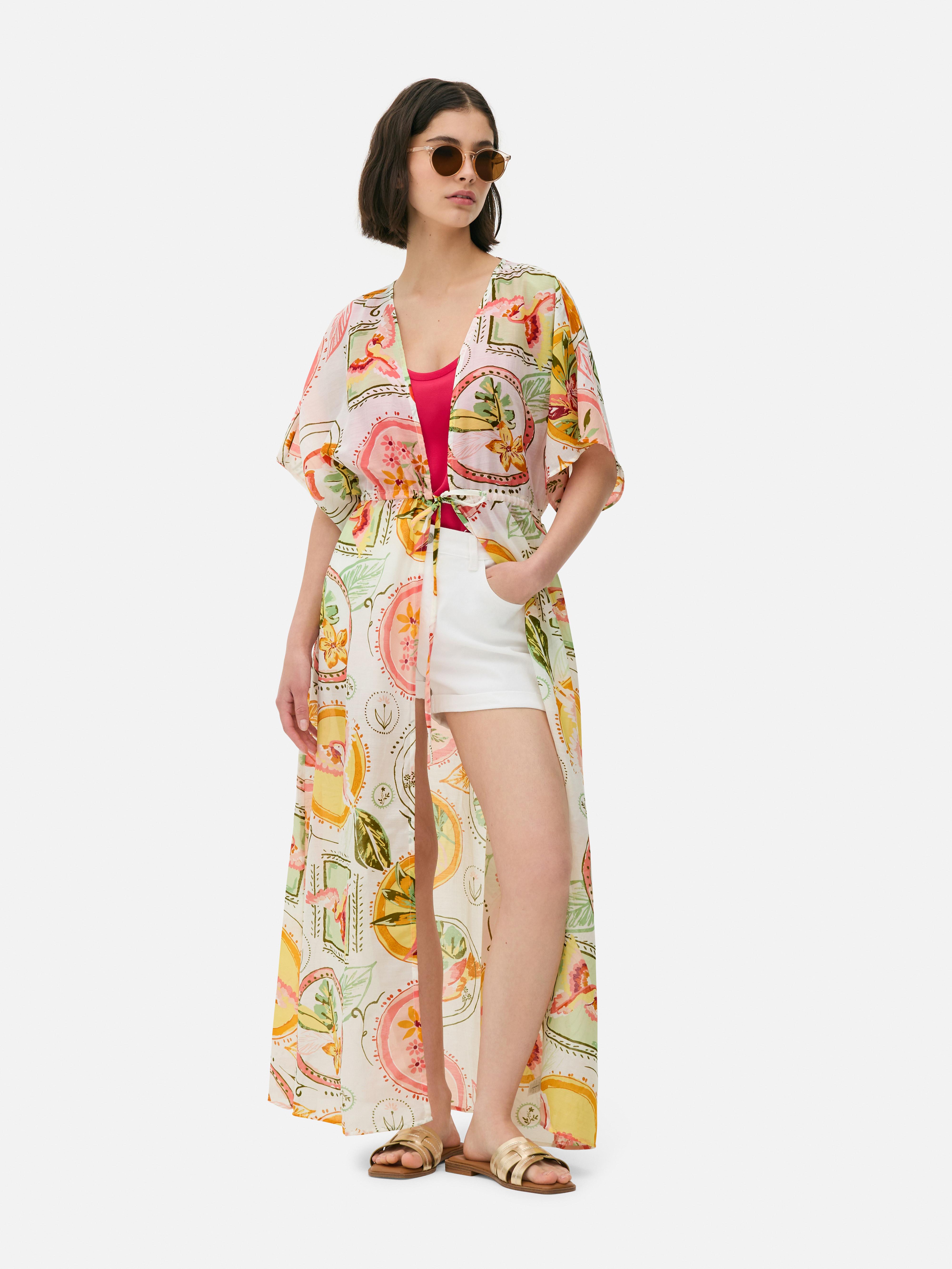 Kimono long à imprimé Paula Echevarría