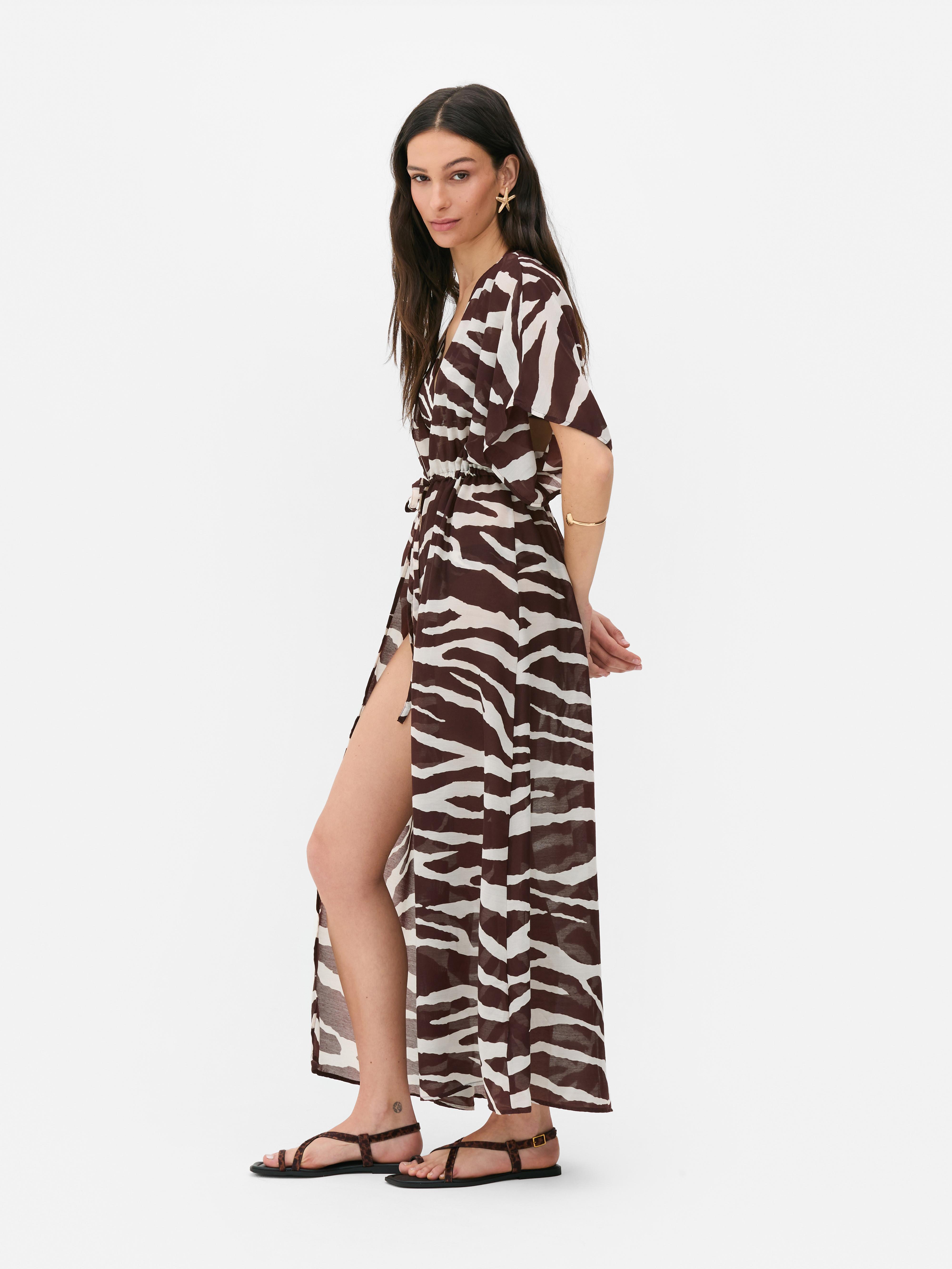 Kimono midi cu imprimeu Paula Echevarría