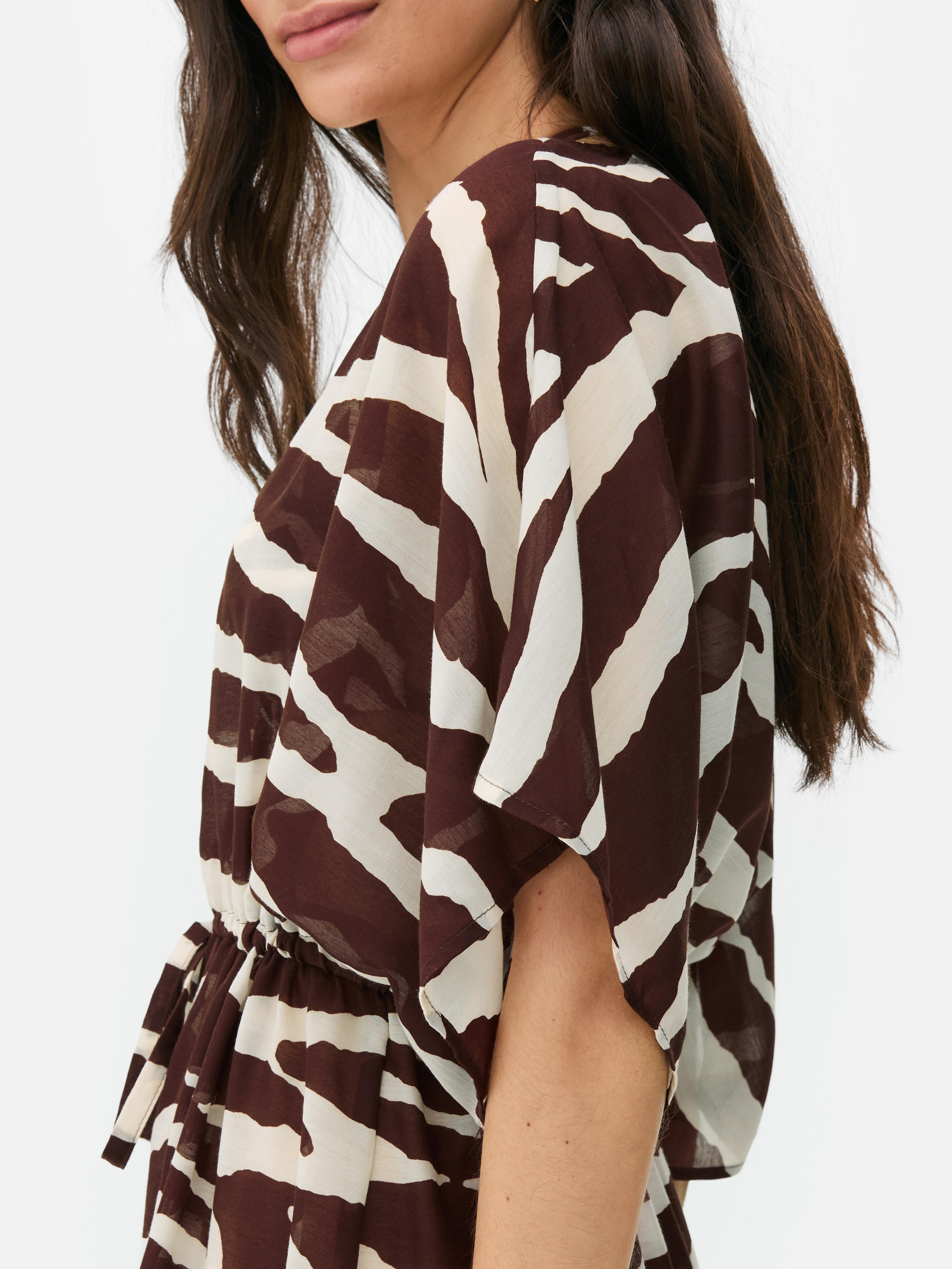 Kimono midi cu imprimeu Paula Echevarría