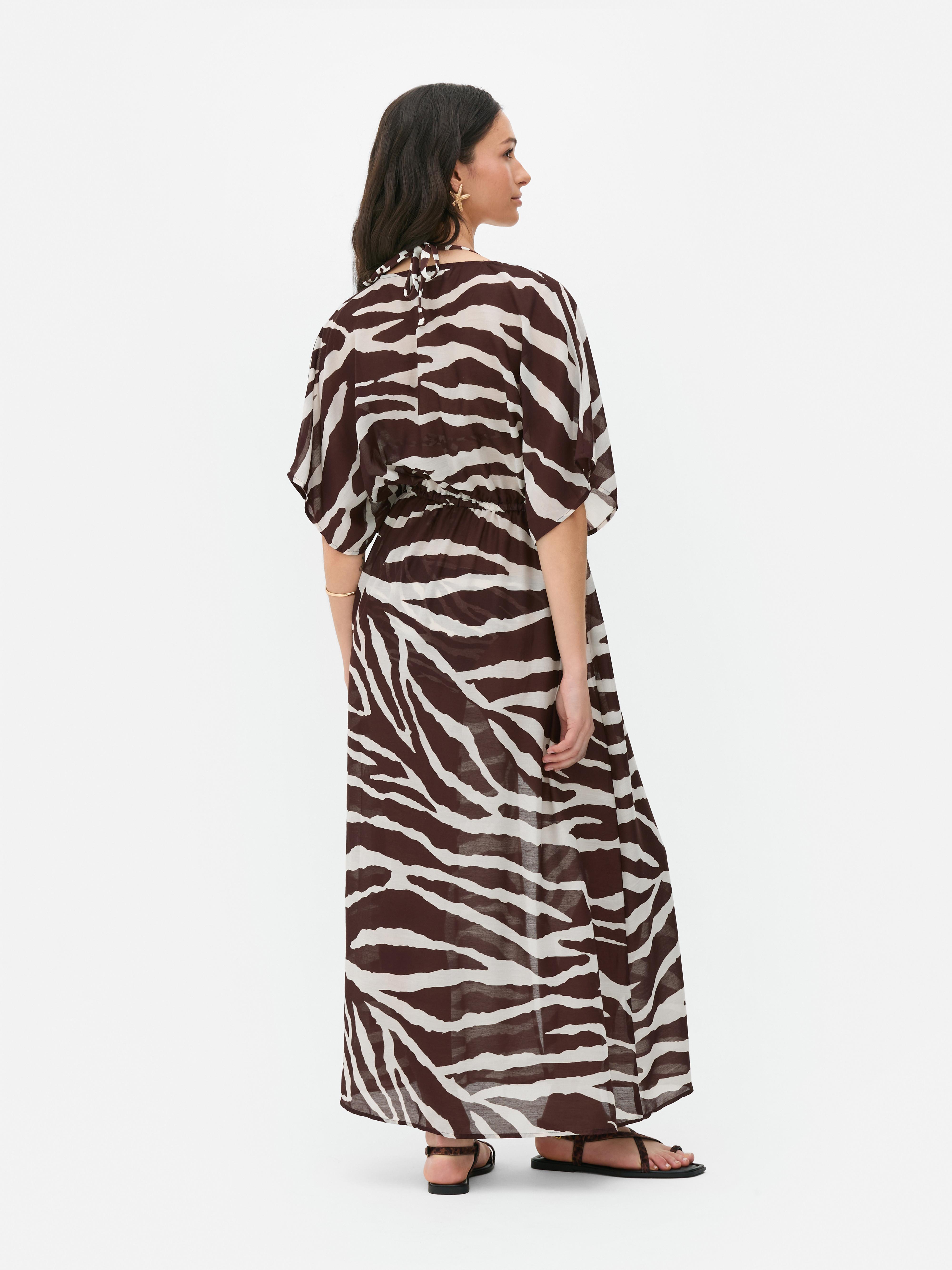 Kimono midi cu imprimeu Paula Echevarría