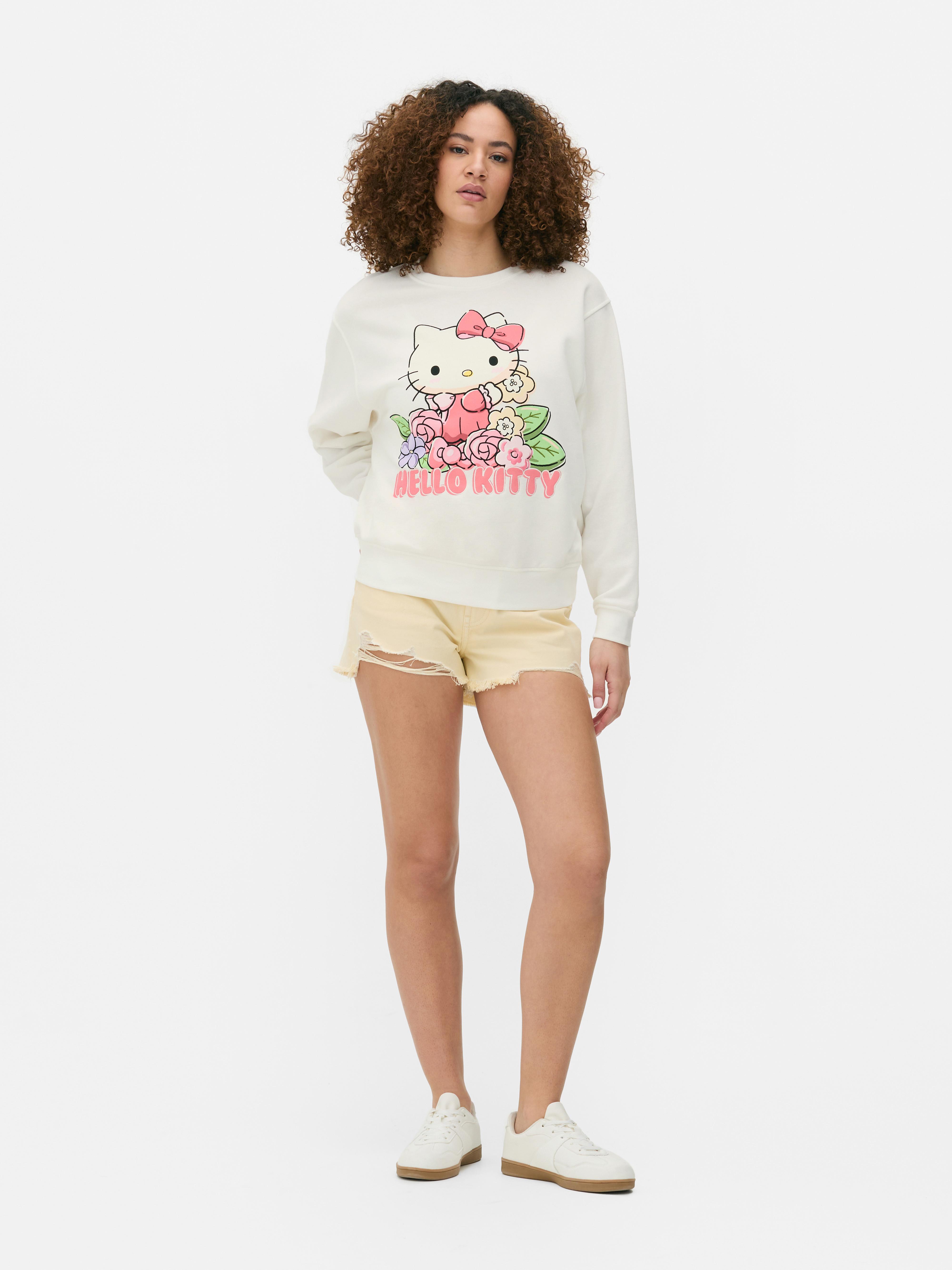 Sweat-shirt Hello Kitty fleur
