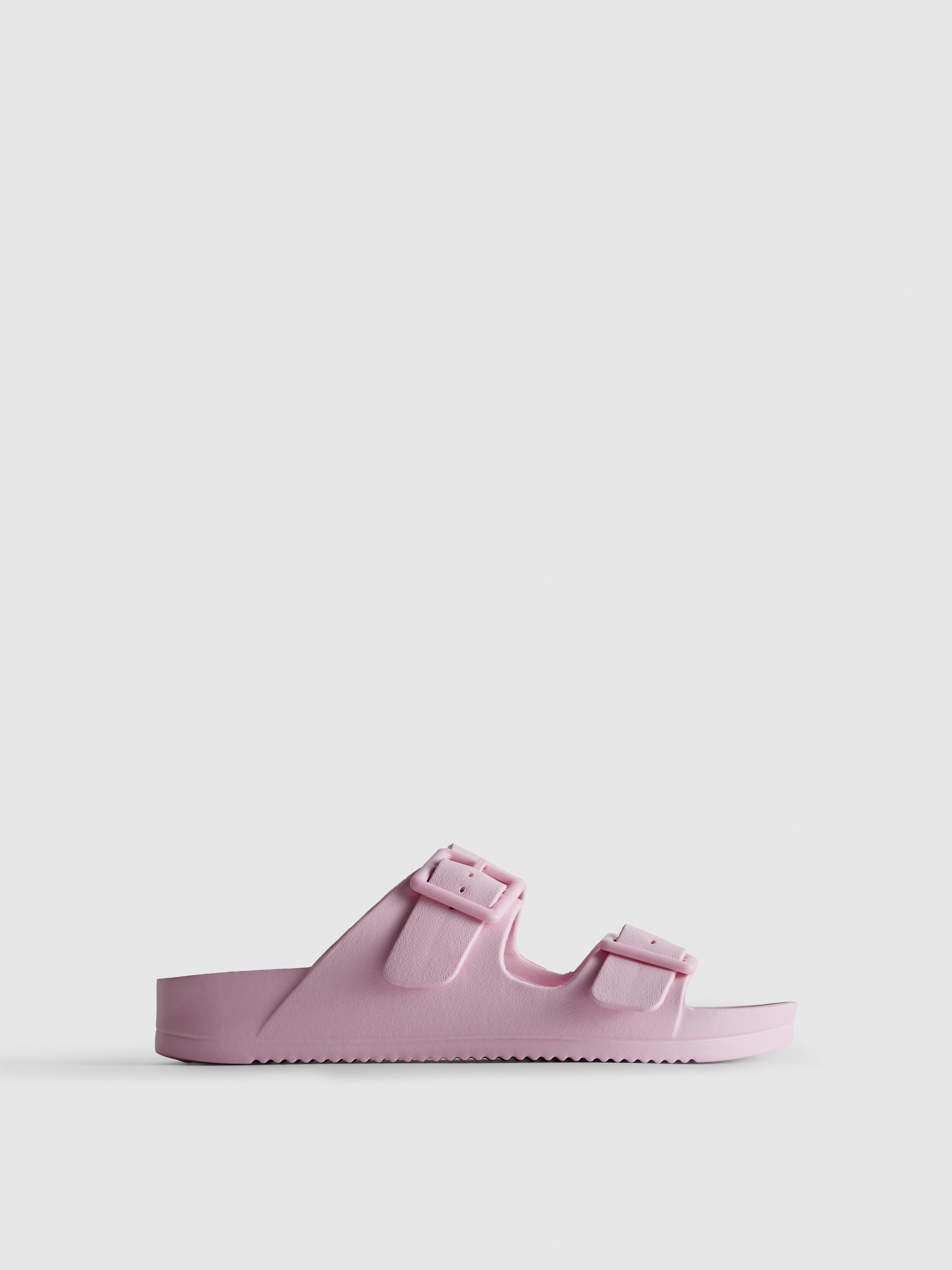 Chunky Double Buckle Strap Sandals