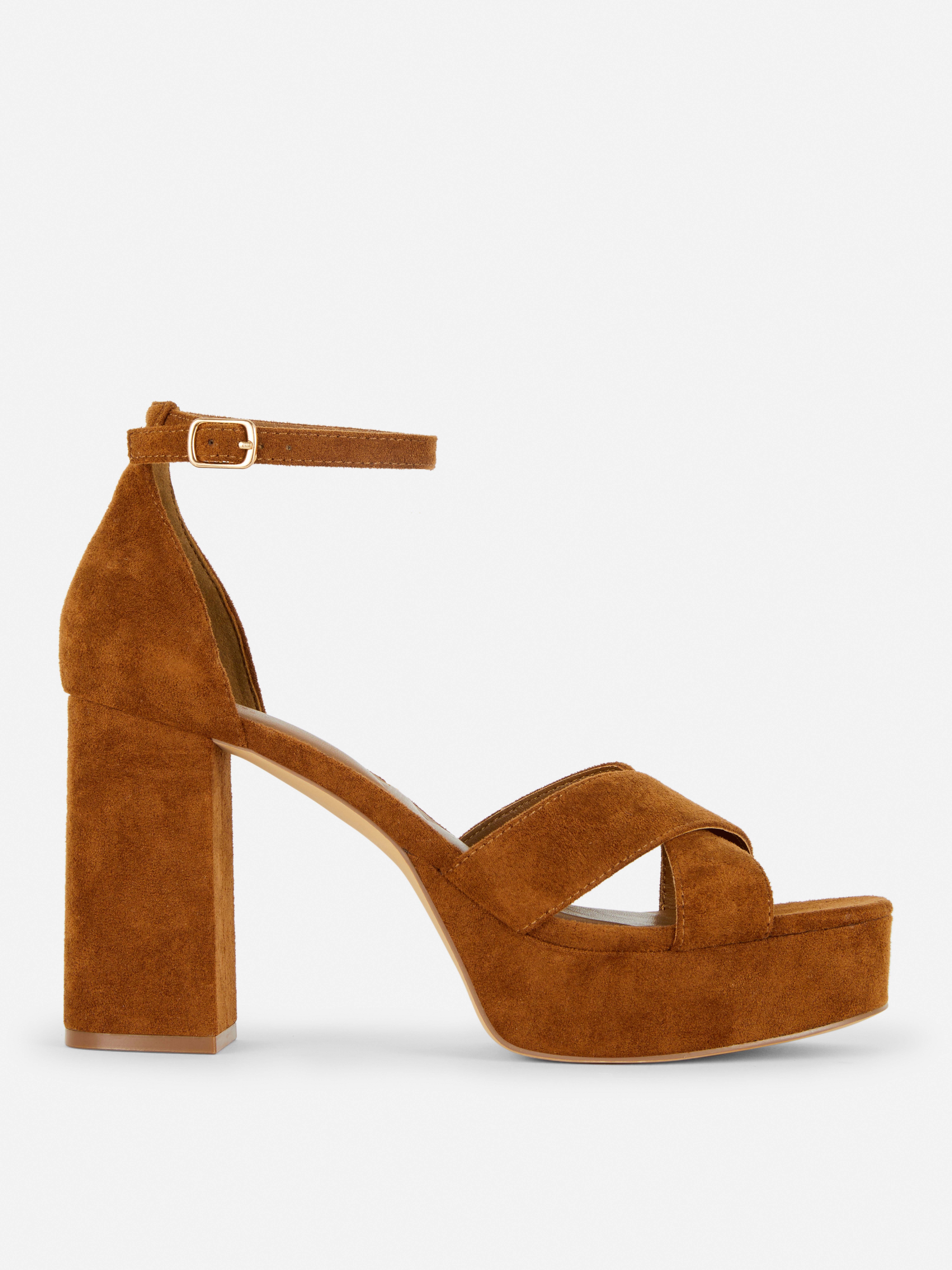 Rita Ora Faux Suede Platform Heels