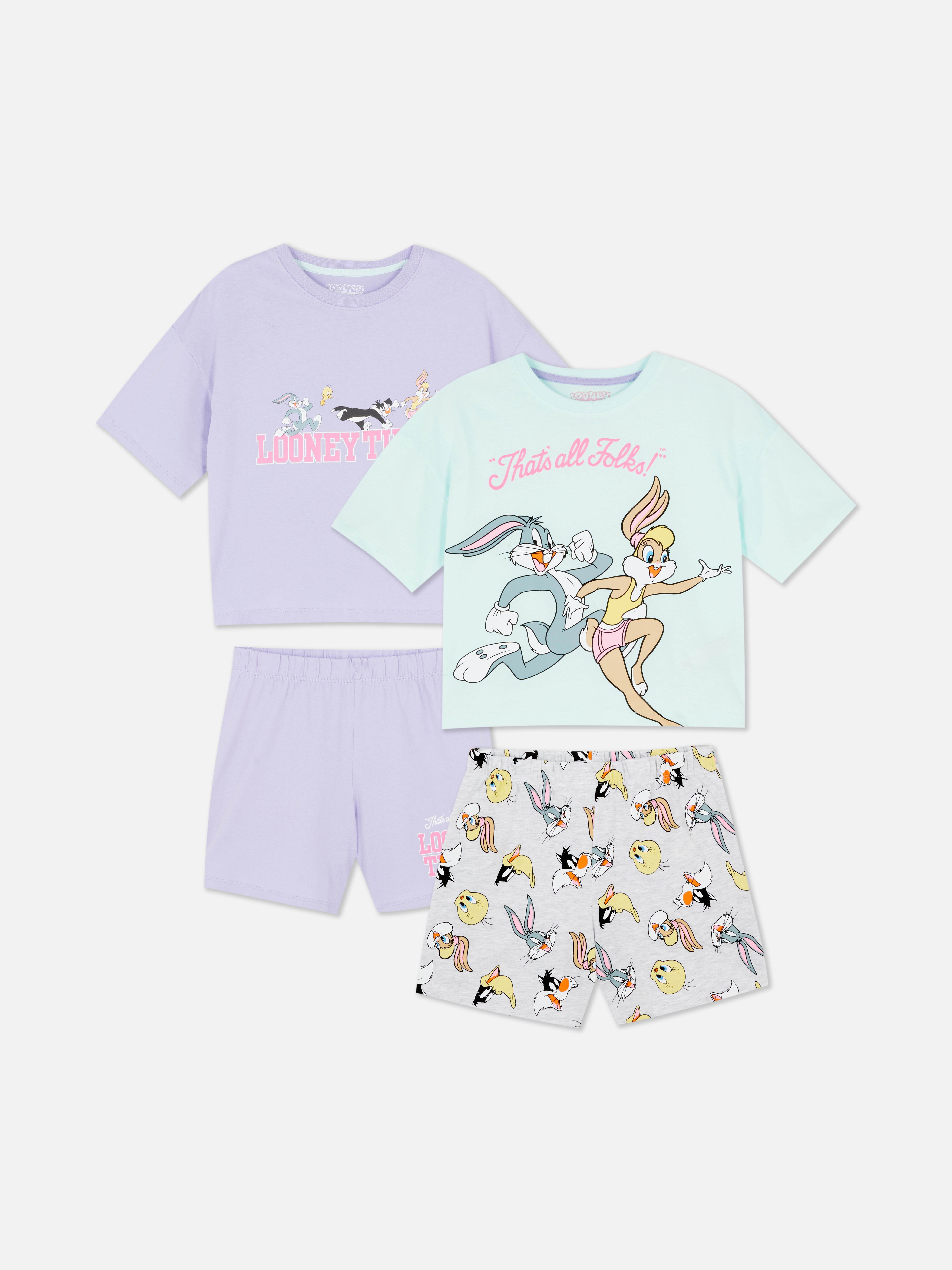 5-15yrs | 2pk Looney Tunes Short Pyjamas