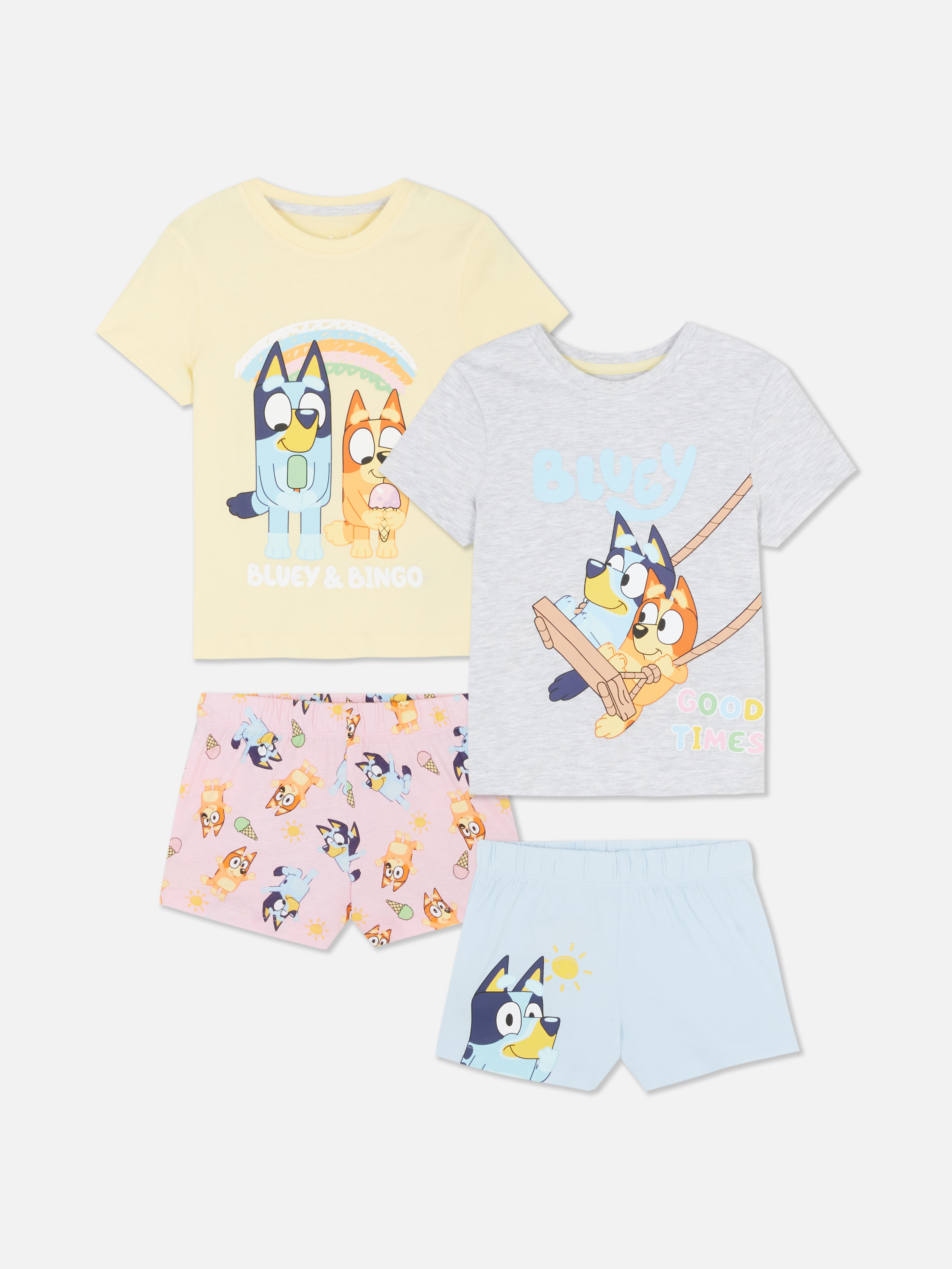 Schlafanzüge mit „Bluey“ Grafik, 2er-Pack