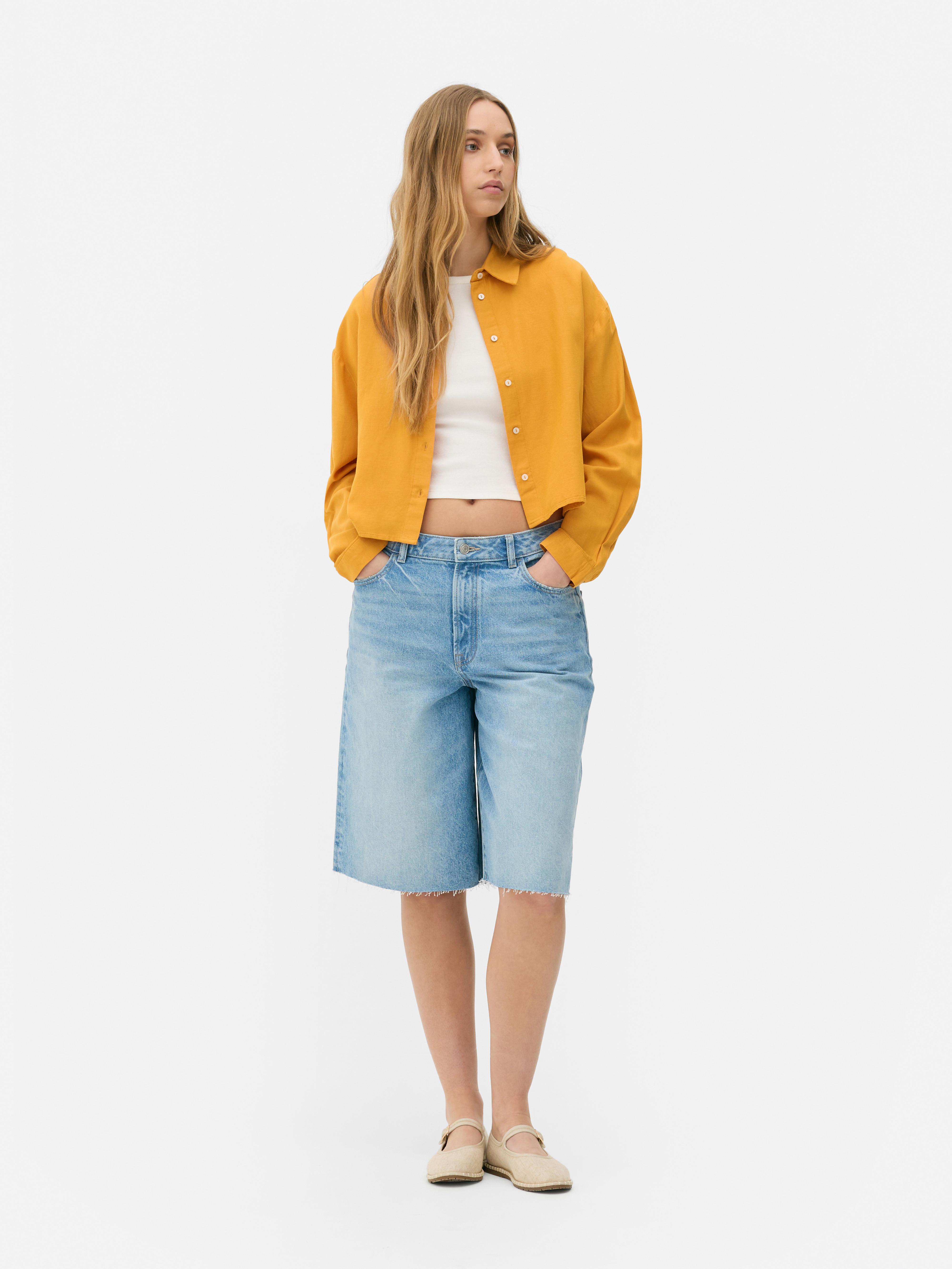 Chemise courte à manches longues