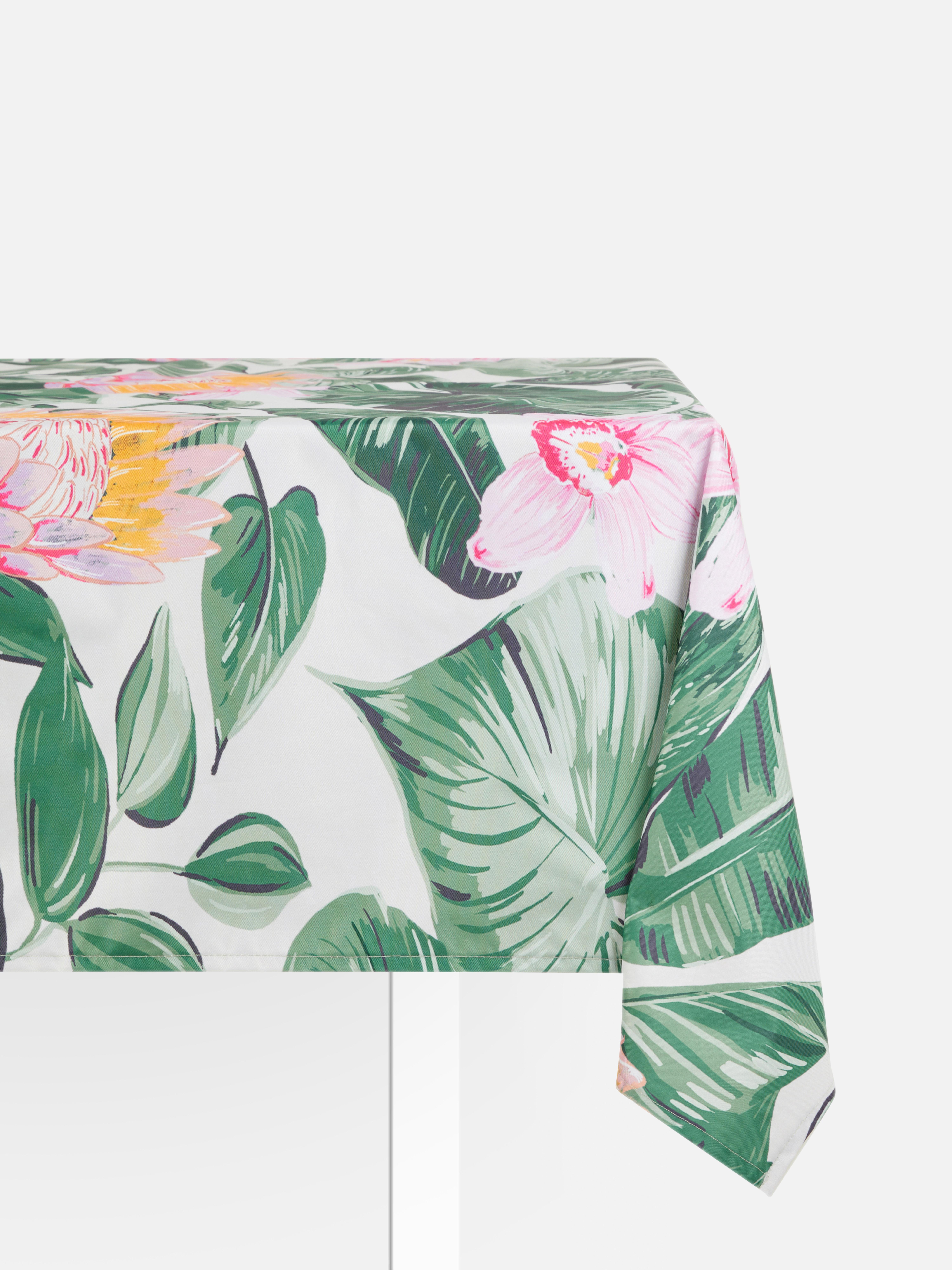Tafelkleed met tropische bloemen