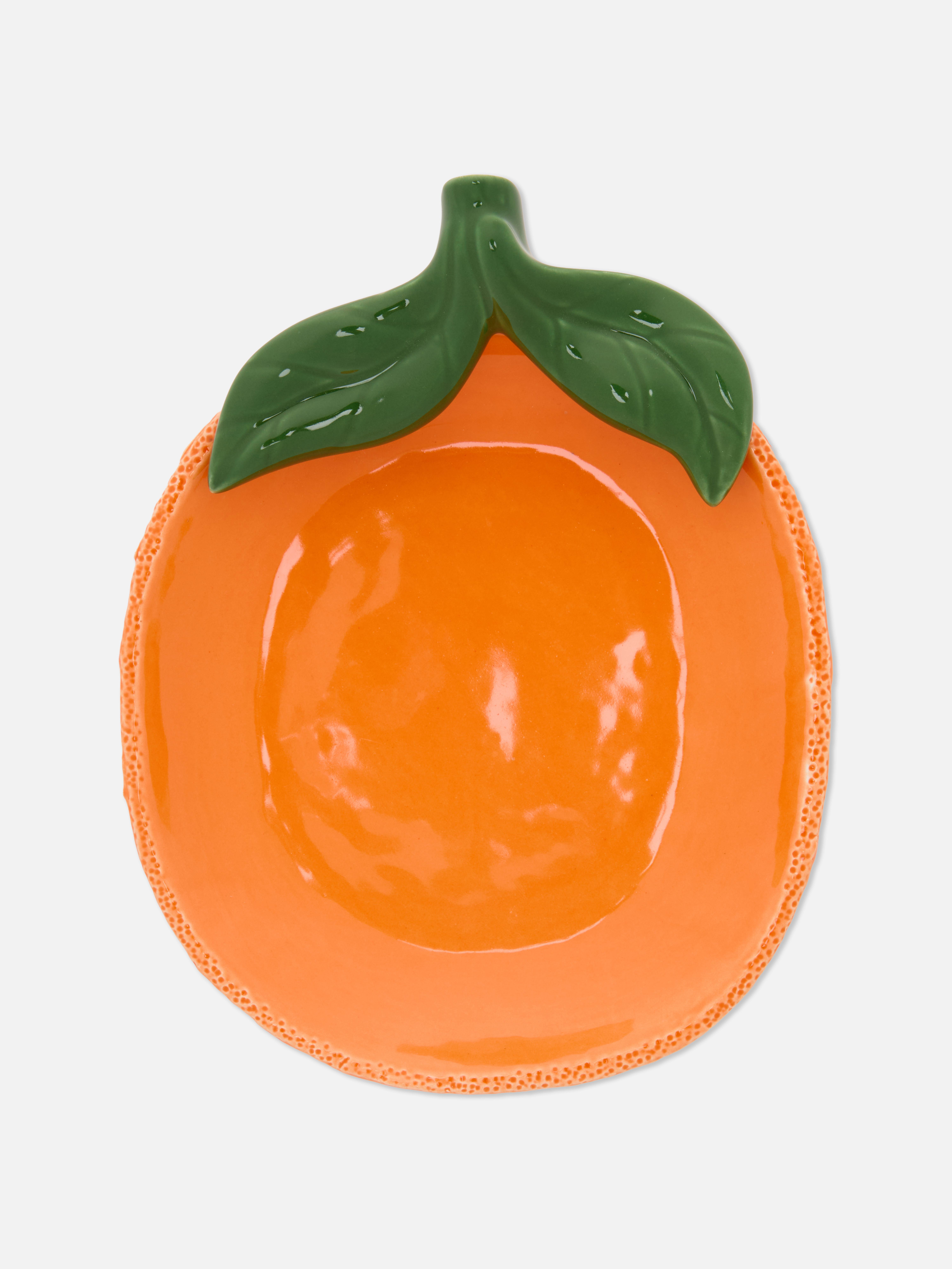 Beilagenteller in Orangenform